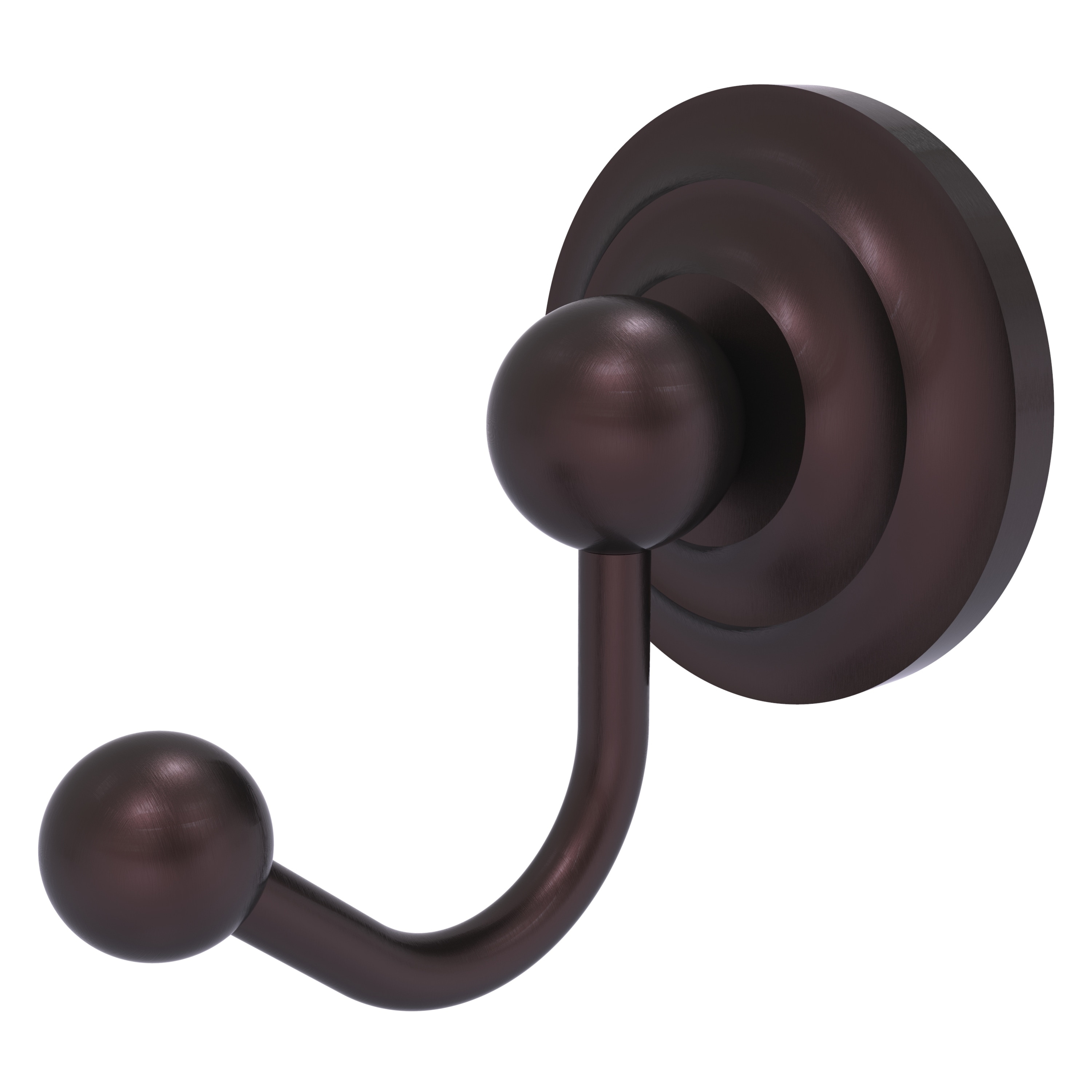 Allied Brass PQN-H1-ABZ Prestige Que New Antique Bronze Single -Hook Wall mount Towel Hook