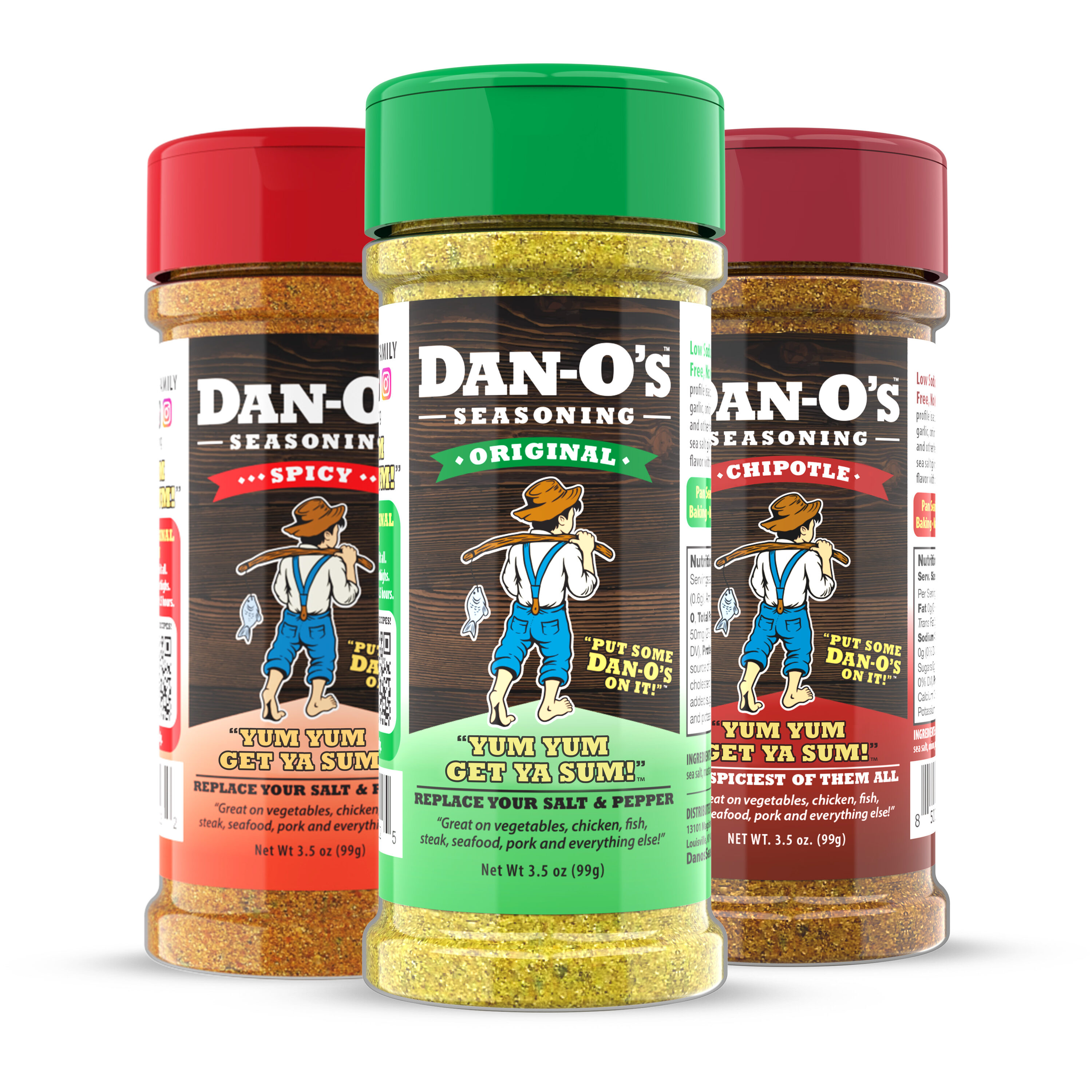 (6 pack) Dan-O's Original Seasoning - All-Natural, 20oz