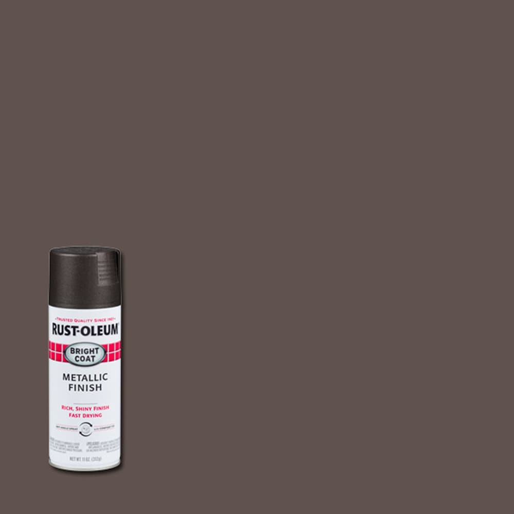 Rust-Oleum 7713830 Stops Rust Bright Coat High-gloss Dark Bronze Metallic (NET WT. 11-oz