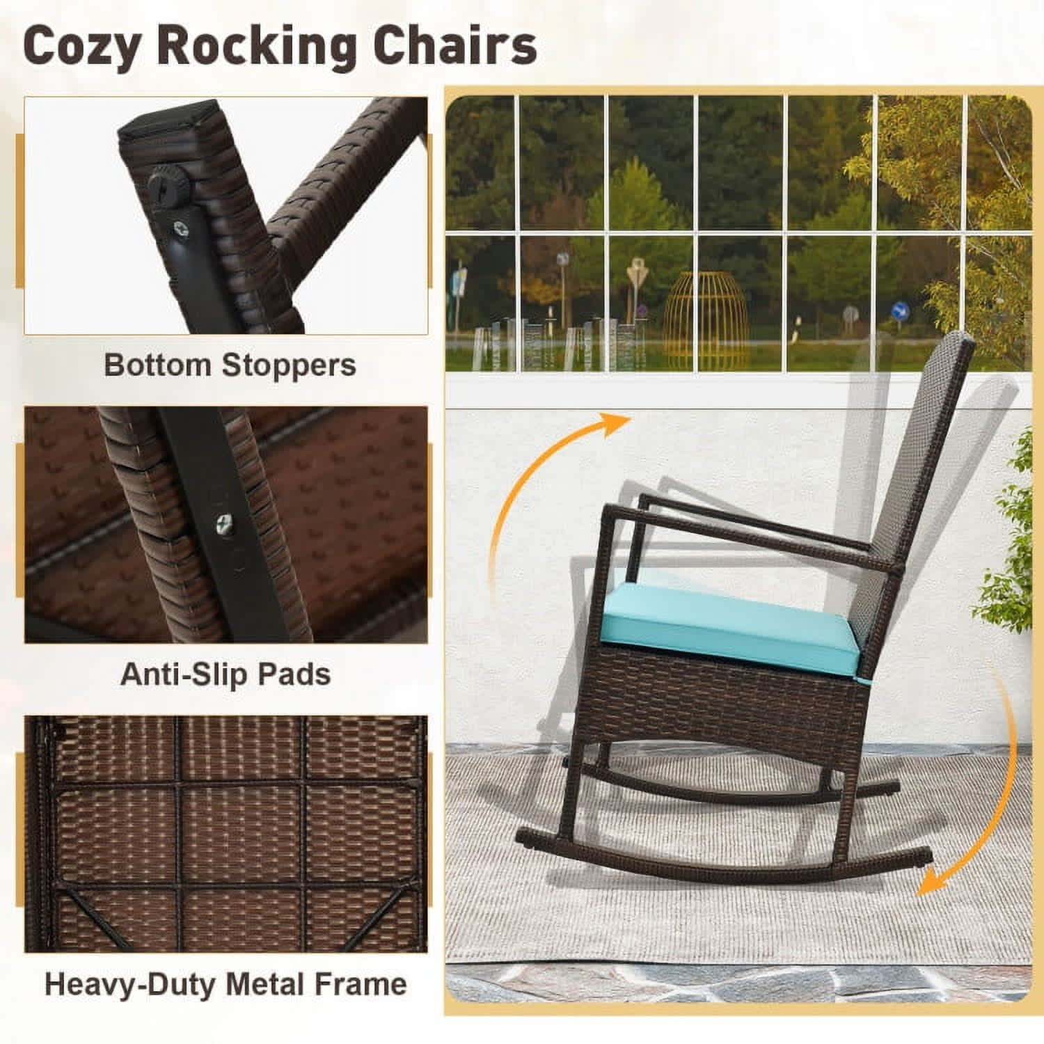 Choco Moon 5354561424542 Patio-Conversation-Sets - View #2