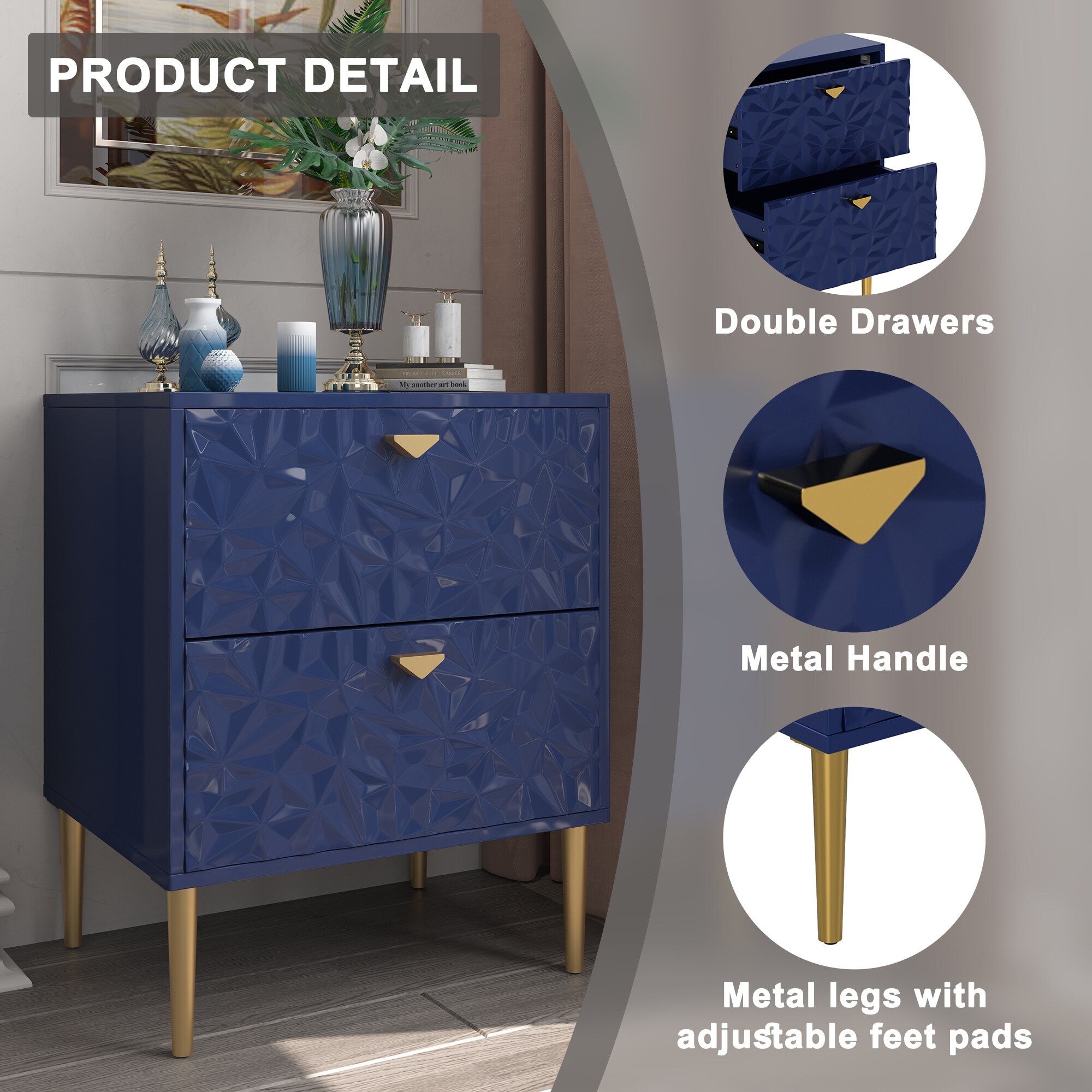 Clihome CL-JH052-013BL-N nightstands - View #11
