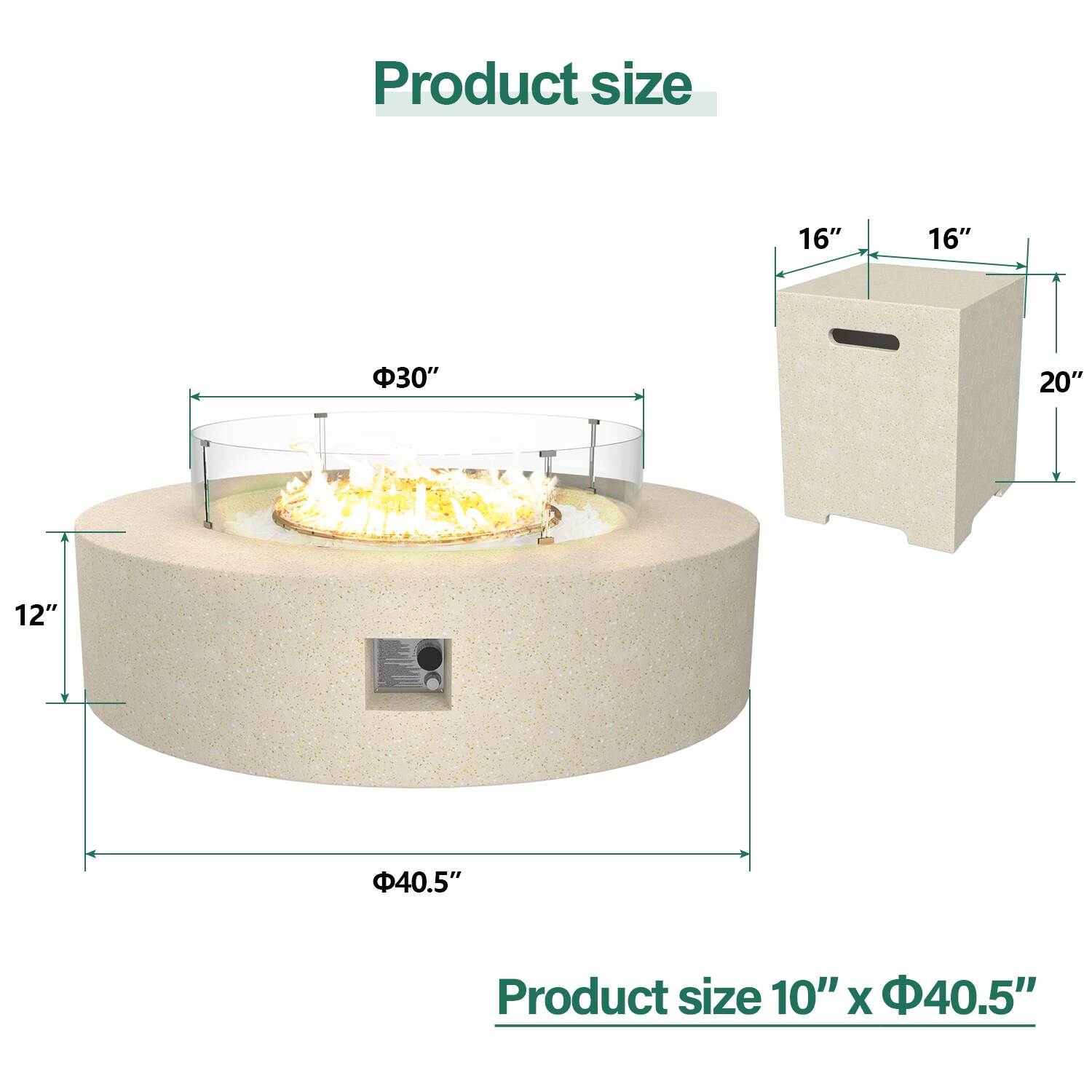 UPHA PL-2CZ-42QBE-H1-T Outdoor-Gas-Firepits - View #7