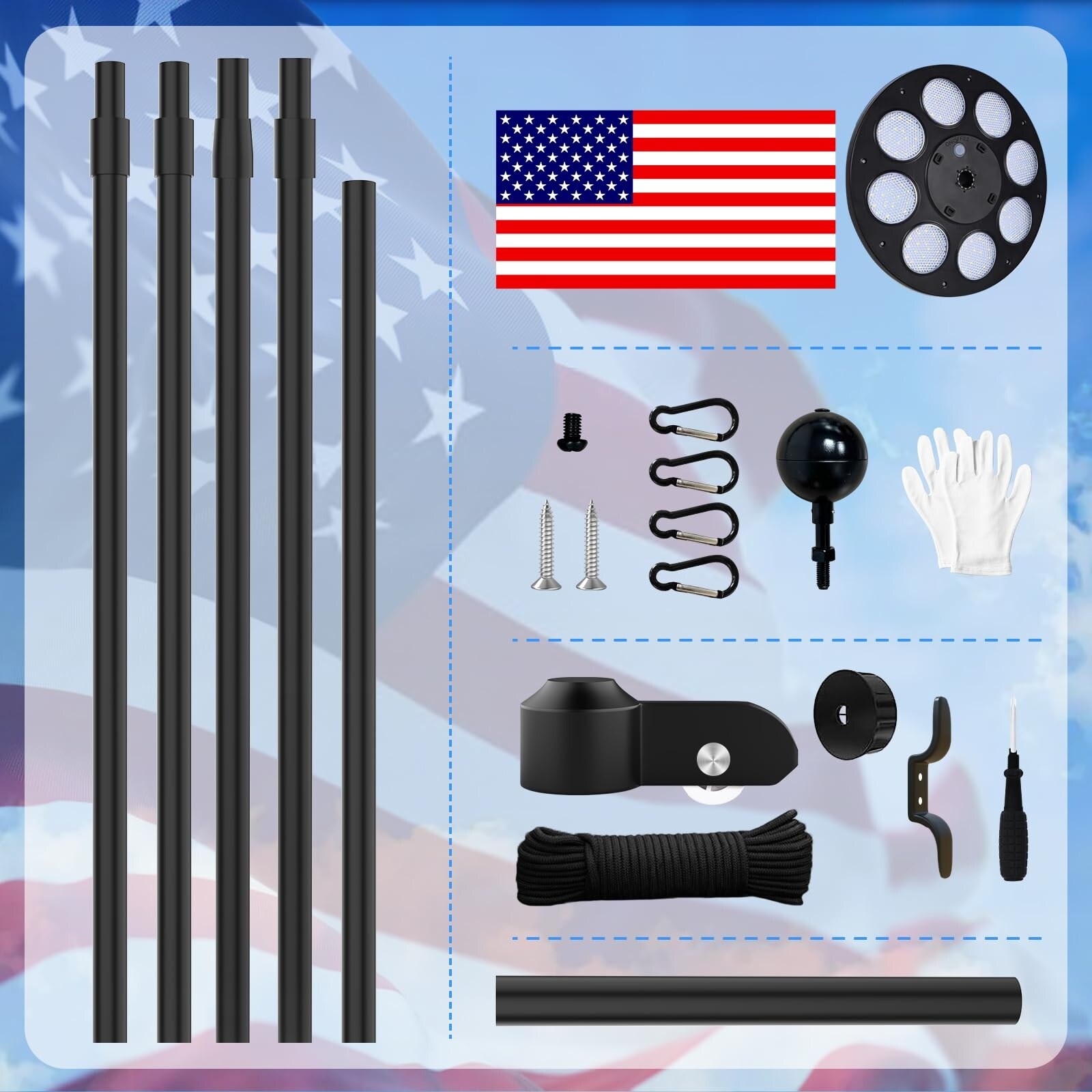 Oyezvary LOZ0502D11 Flag-Poles - View #5