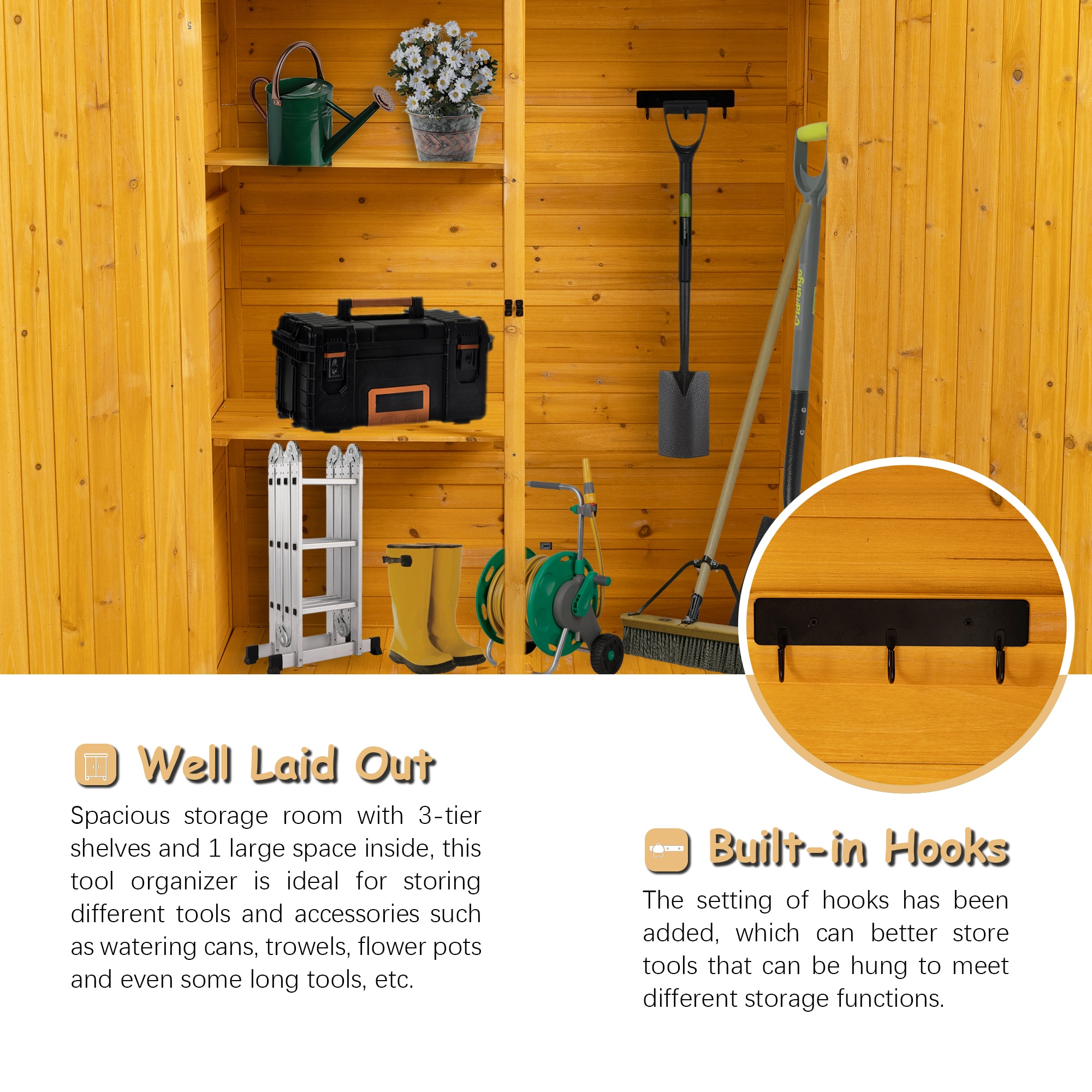 WELLFOR TWSG027-NA Wood-Storage-Buildings - View #12