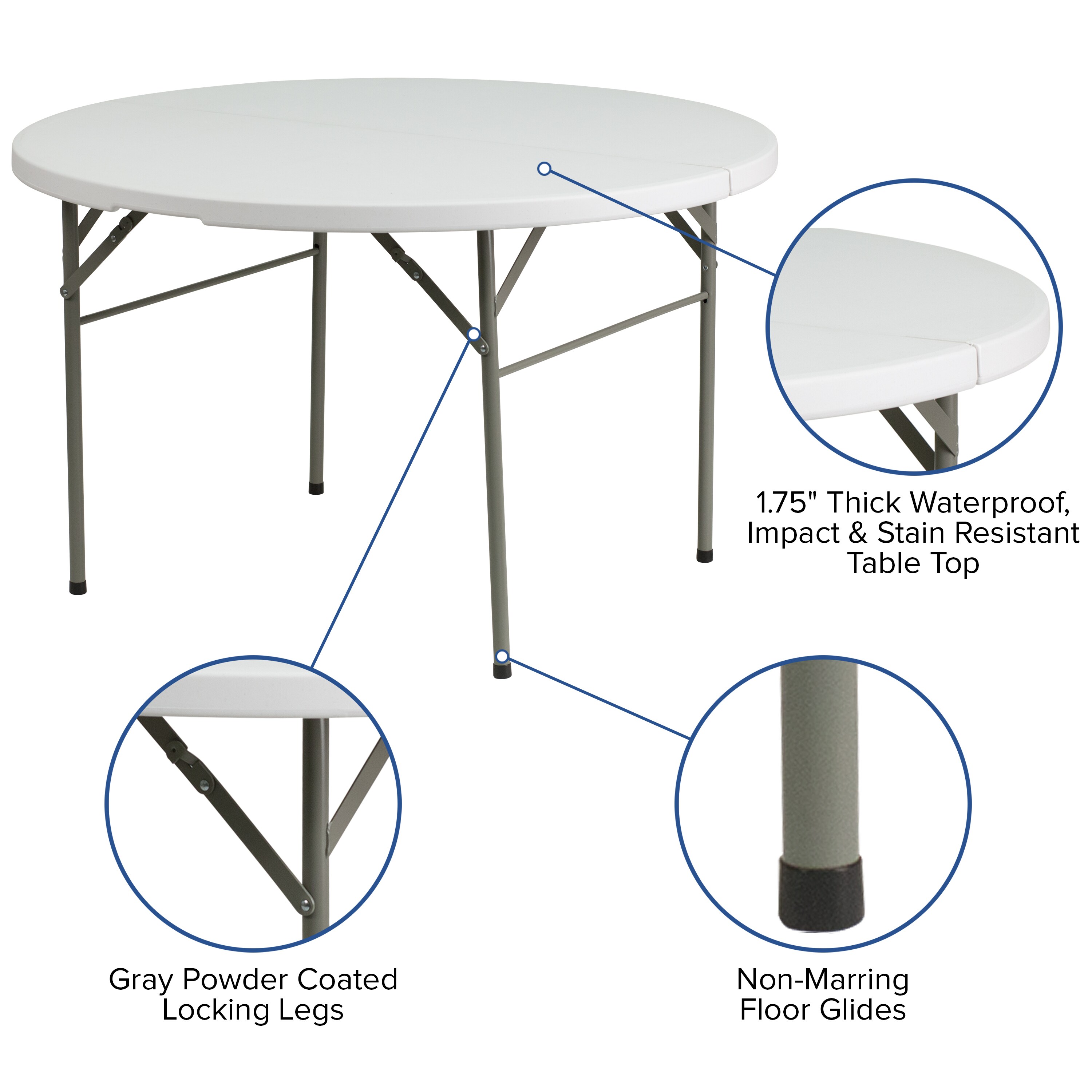 Emma + Oliver 889142732006 Folding-Tables - View #3