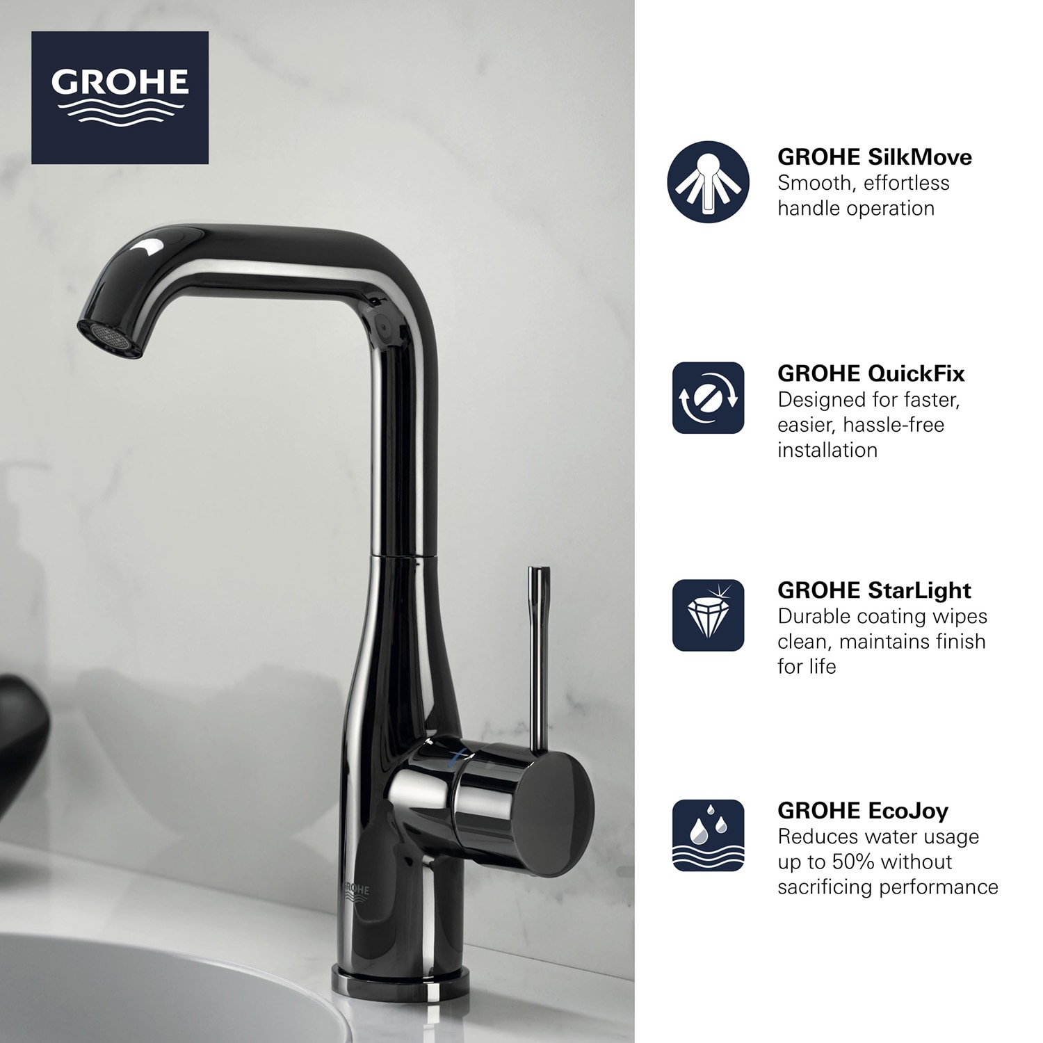 GROHE 2348600A Lavatory-Faucets - View #3