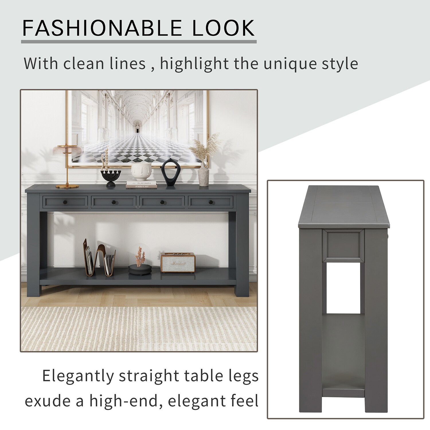 SINOFURN SYA020138GY Console-Sofa-Tables - View #11