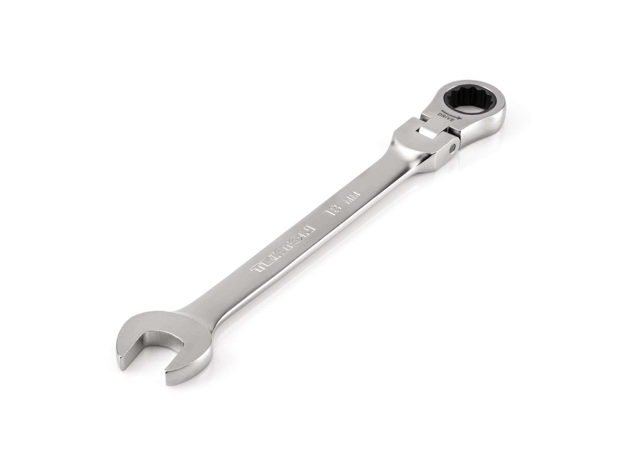 TEKTON WRC26418 18mm Metric Flexible Head Ratchet Wrench