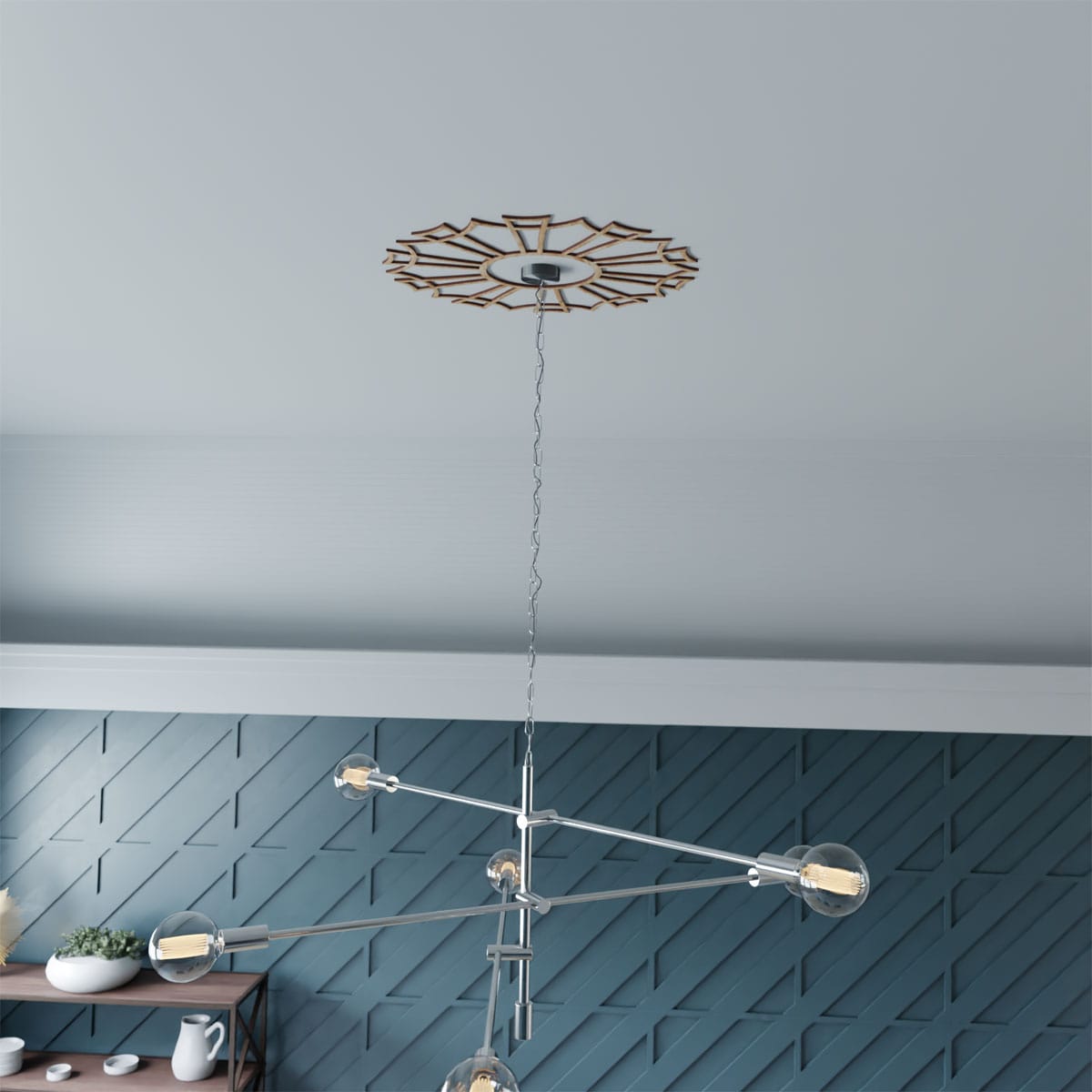Ekena Millwork CMWP32X32X0250AURO Ceiling-Medallions - View #7