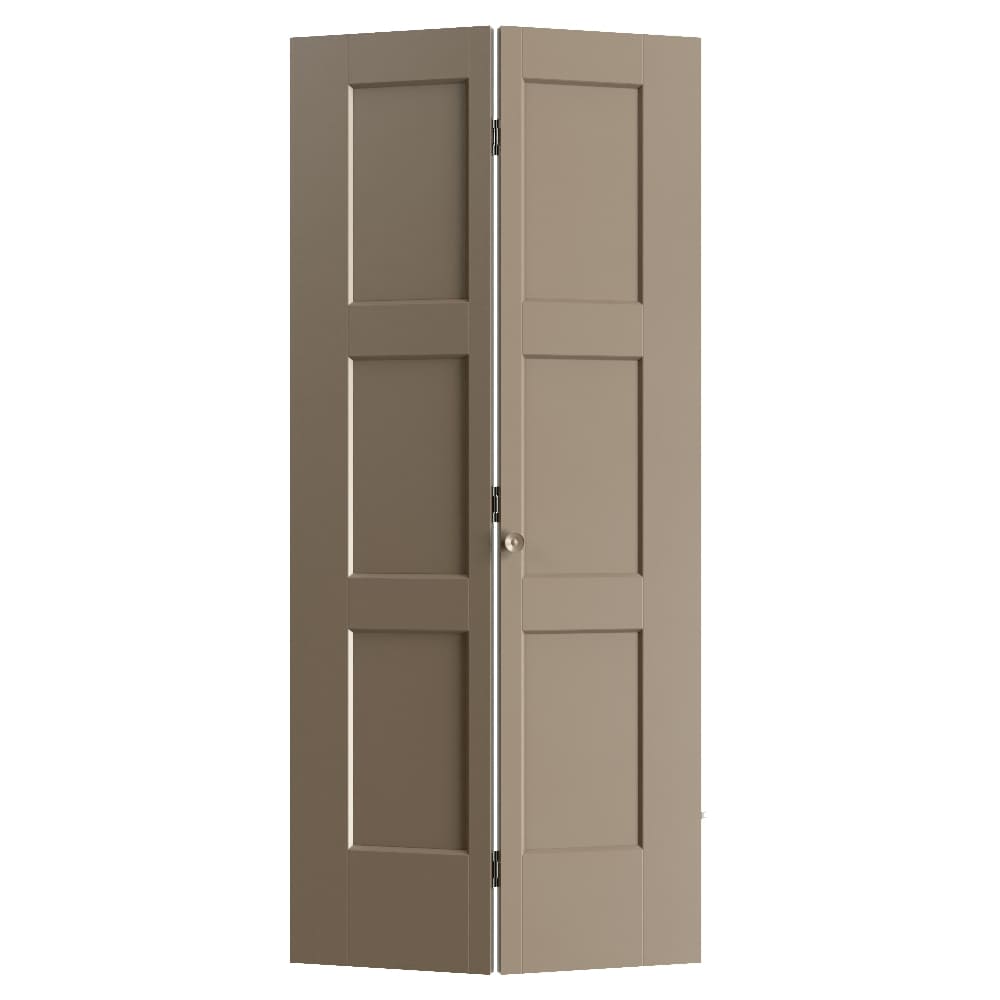 Masonite - 36-in x 80-in Sandpiper 3-panel Smooth Hollow core Prefinished Molded composite Int Ca...