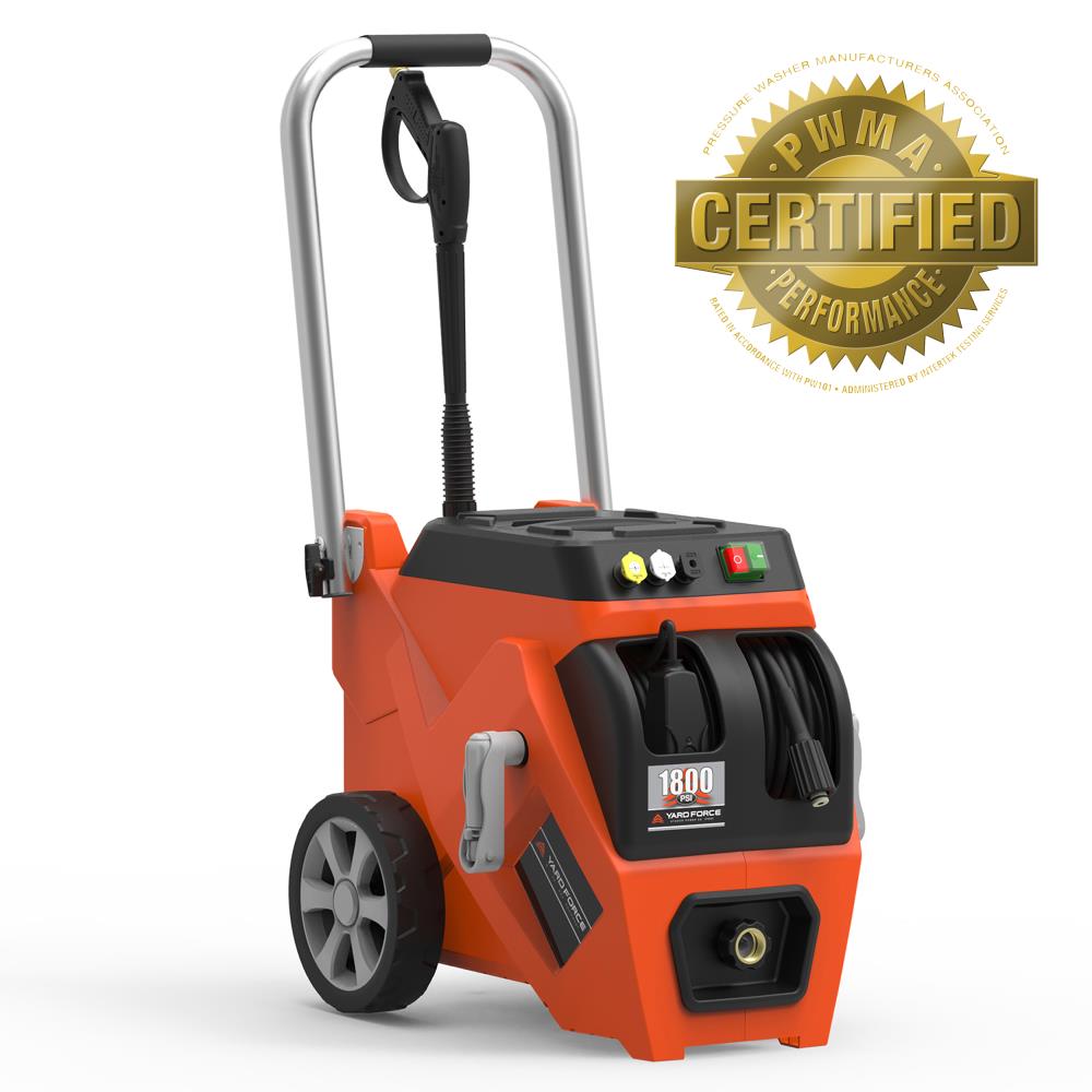Yard Force 1800-PSI 1.2-GPM Cold Water Electric Pressure Washer in the  Electric Pressure Washers department at