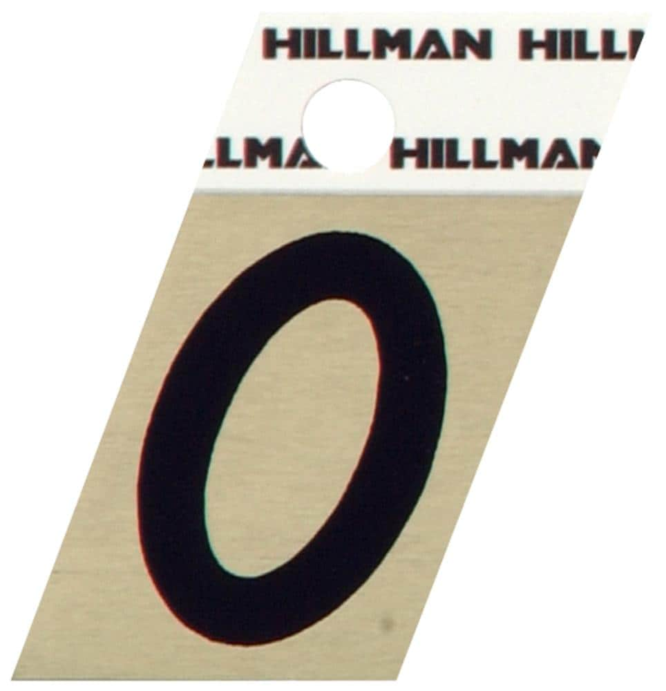 Hillman 1-1/2-in Reflective Black Number Letter in the House Letters ...