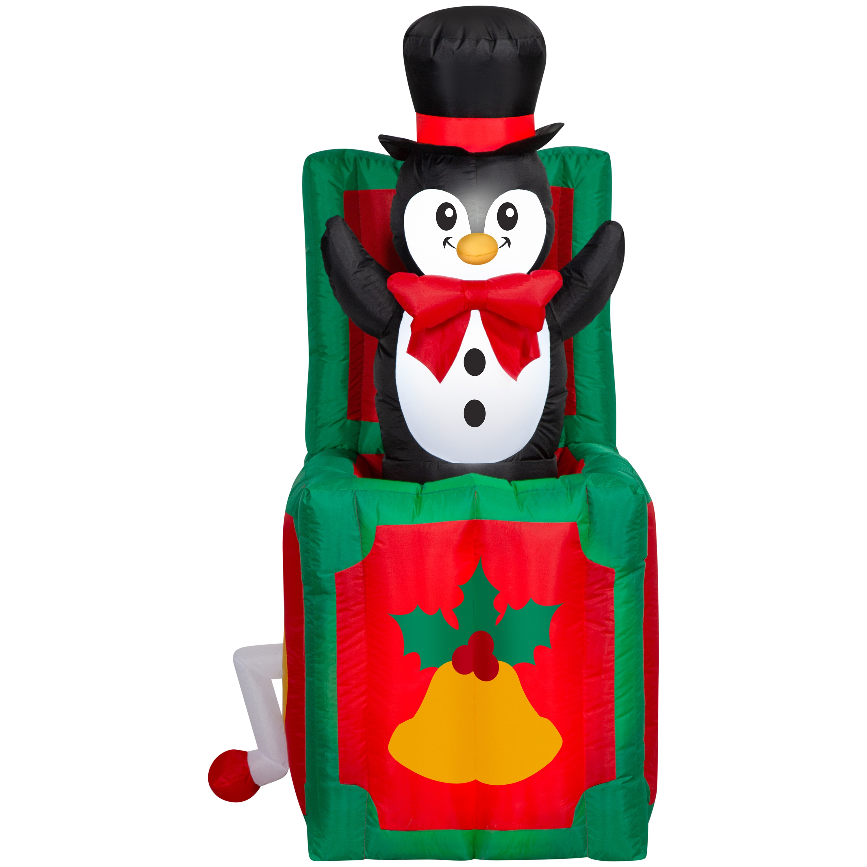 Holiday Living 5-Feet Animatronic Lighted Penguin Christmas Inflatable #883519