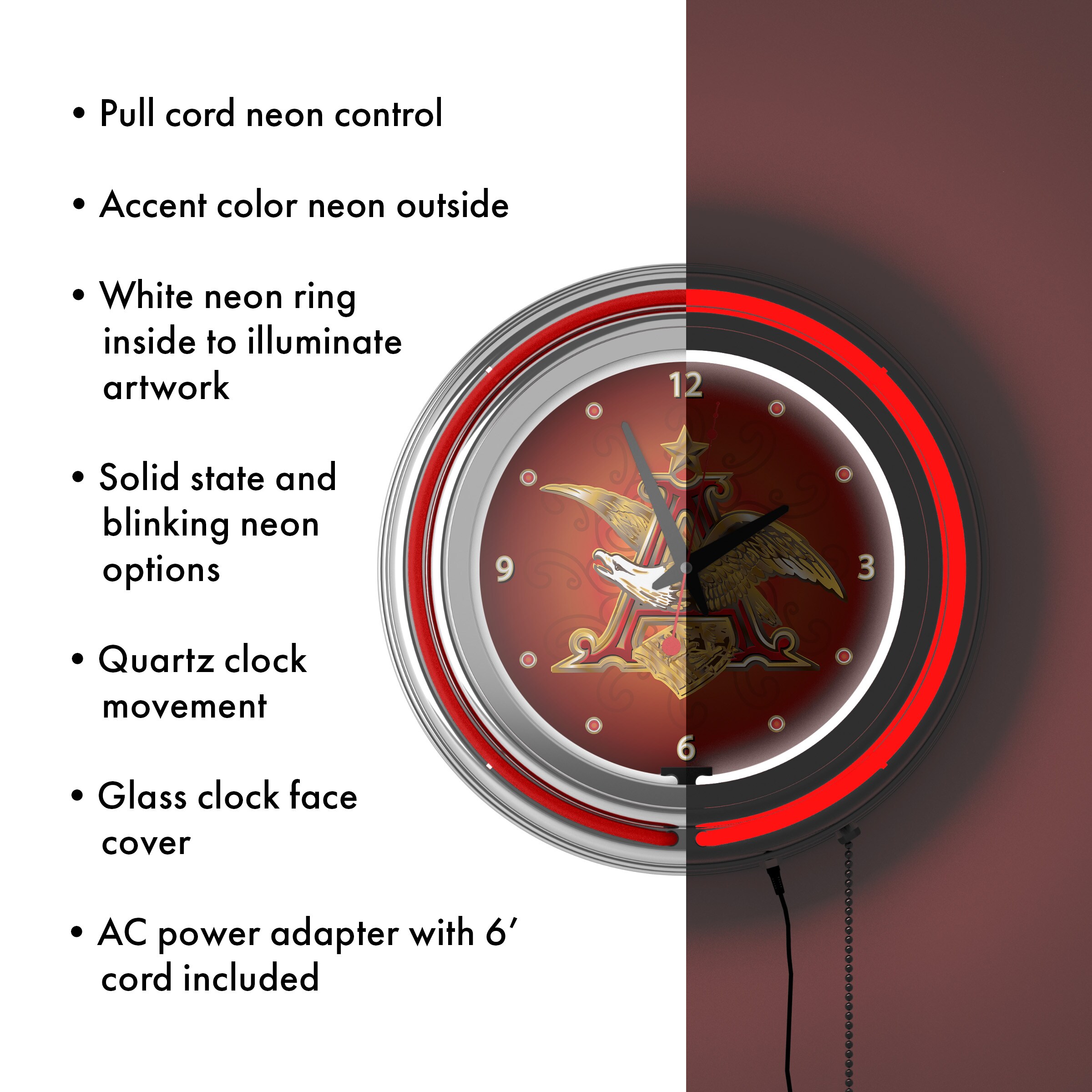 Trademark Gameroom AB1400-AE Indoor-Outdoor-Clocks - View #4