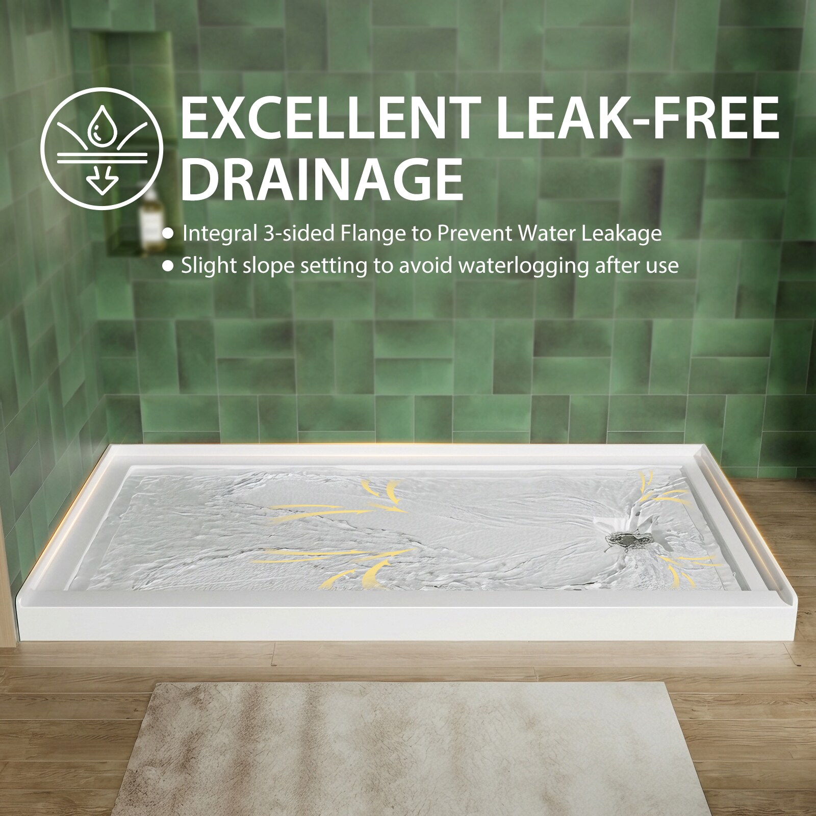 Huluwat DJ-5P445339 Shower-Floors - View #3