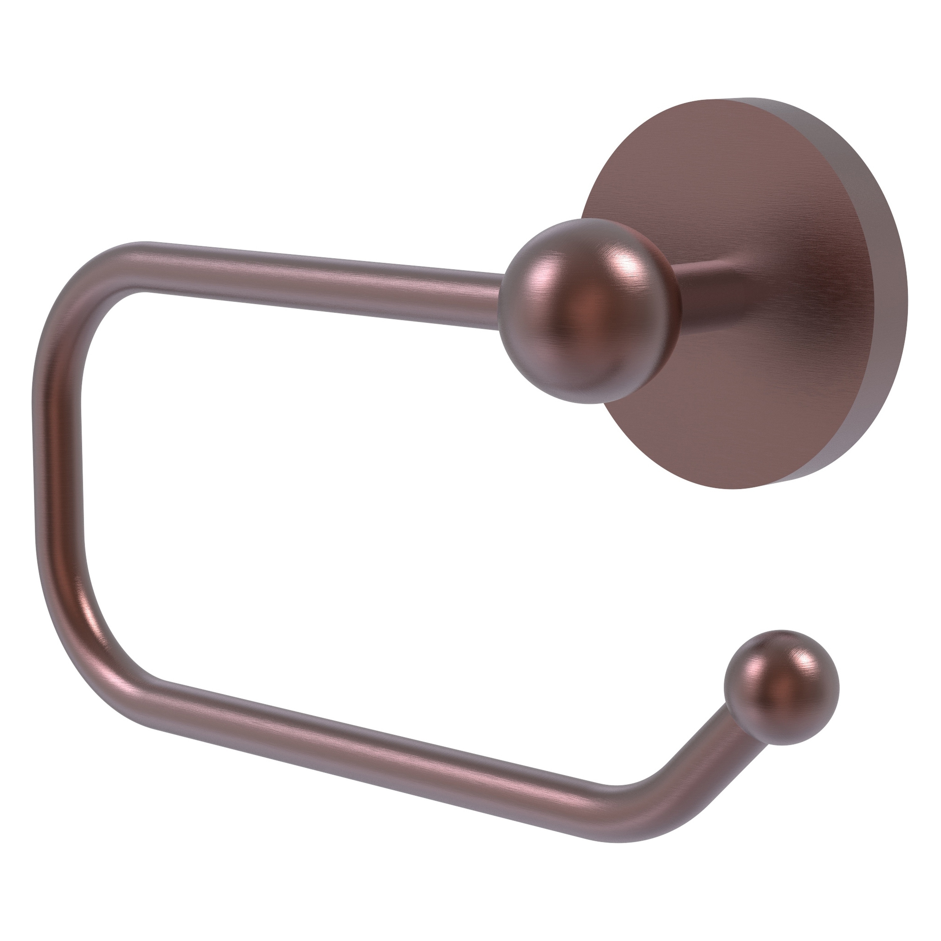 Allied Brass 1024E-CA Skyline Antique Copper Wall mount Single post Toilet Paper Holder 1 -Rolls with Storage