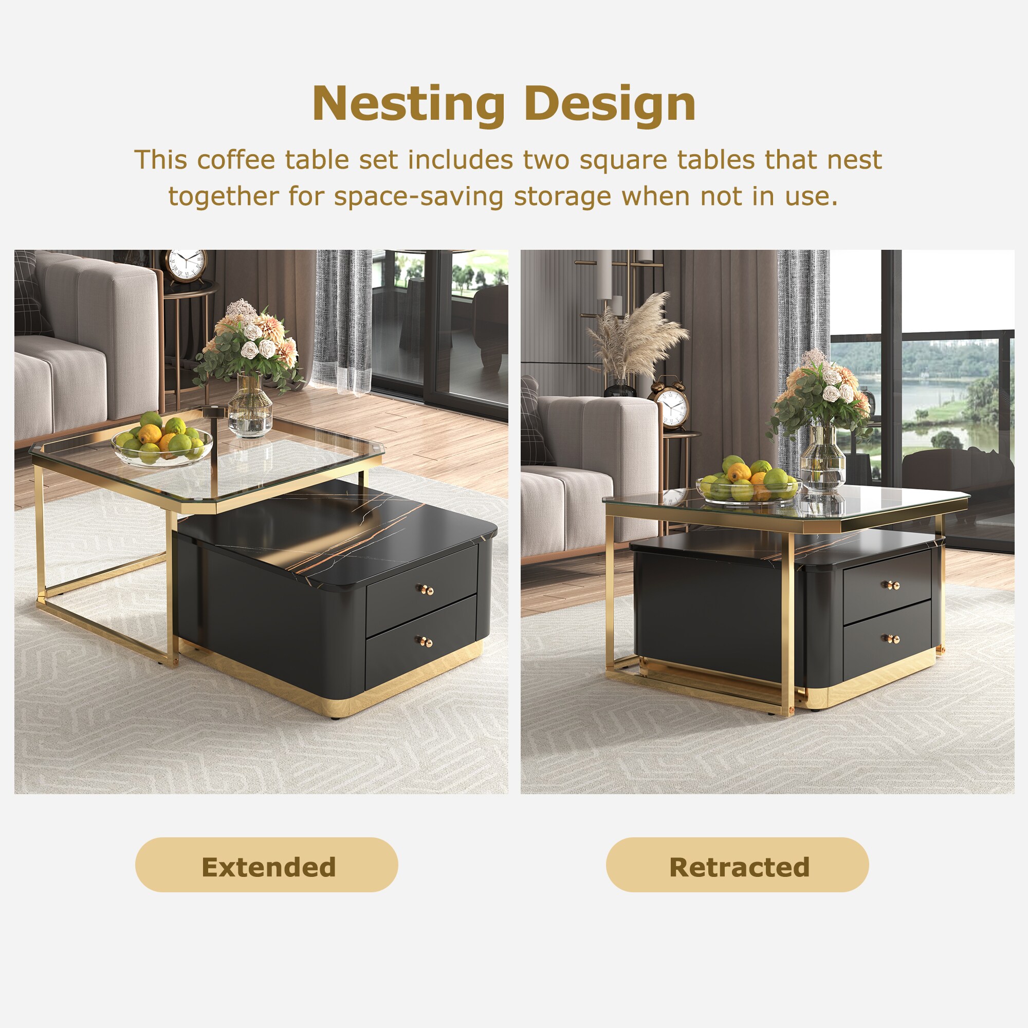 ModernLuxe L3P-WF325925AAB Coffee-Tables - View #4