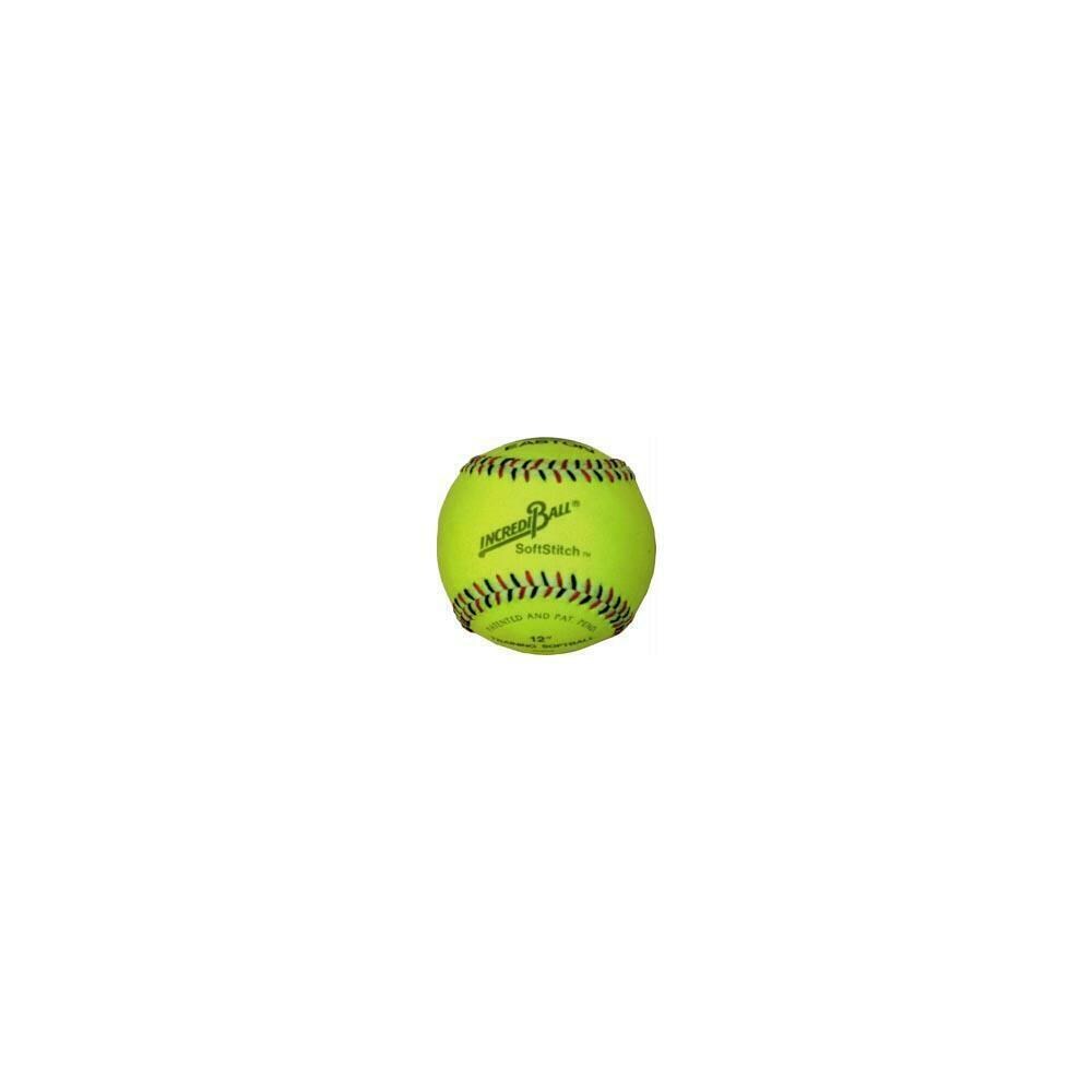 Olympia Sports OSBA139P  BA139P Incrediball 12 in. Softstitch Softball- Yellow