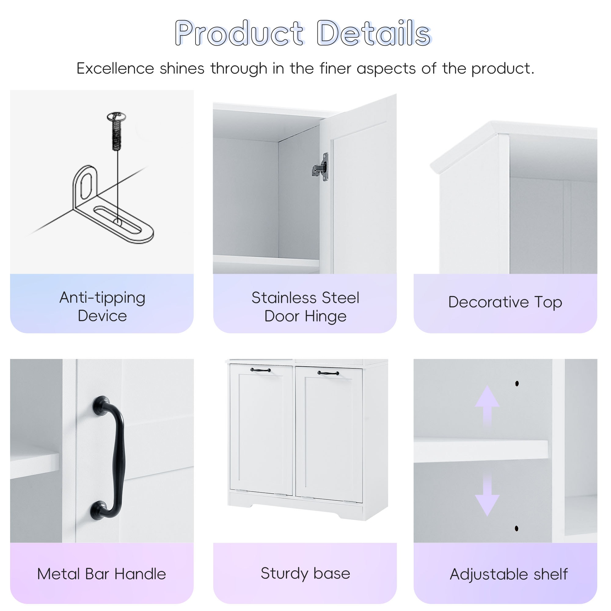 ModernLuxe L3P-N725P208543K Bathroom-Wall-Cabinets - View #5
