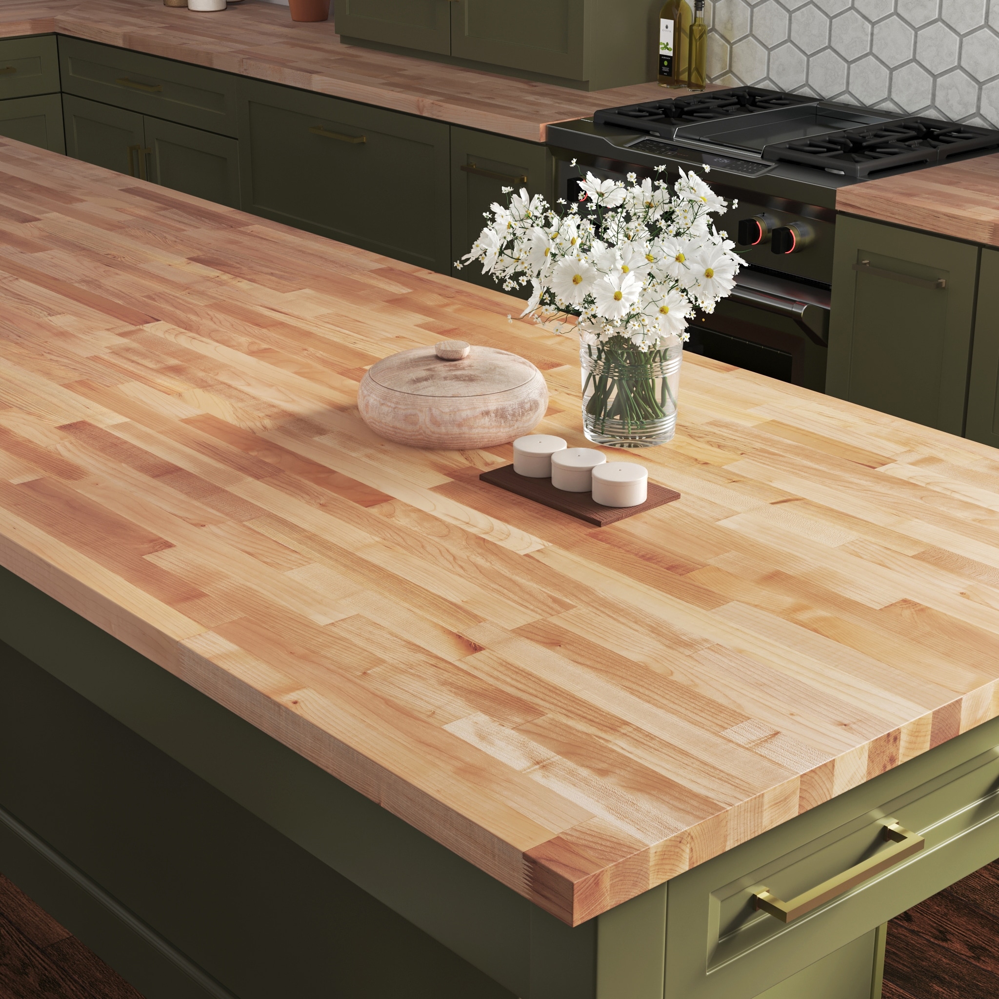 Sparrow Peak 6-ft x 39-in x 1.5-in Natural Wood Maple Butcher Block ...