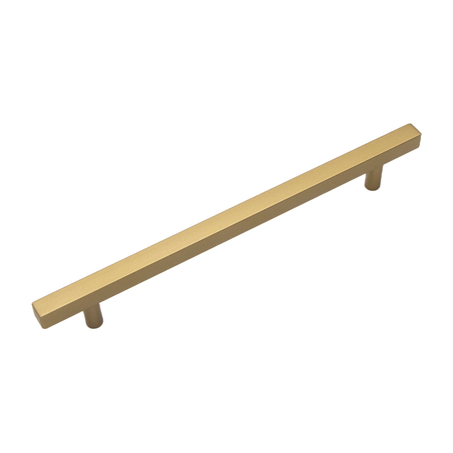 Hickory Hardware Heritage Designs Quad 8-13/16-in , 224mm Center to Center Brushed Golden Brass Rectangular Bar Drawer Pull #R080318BBX