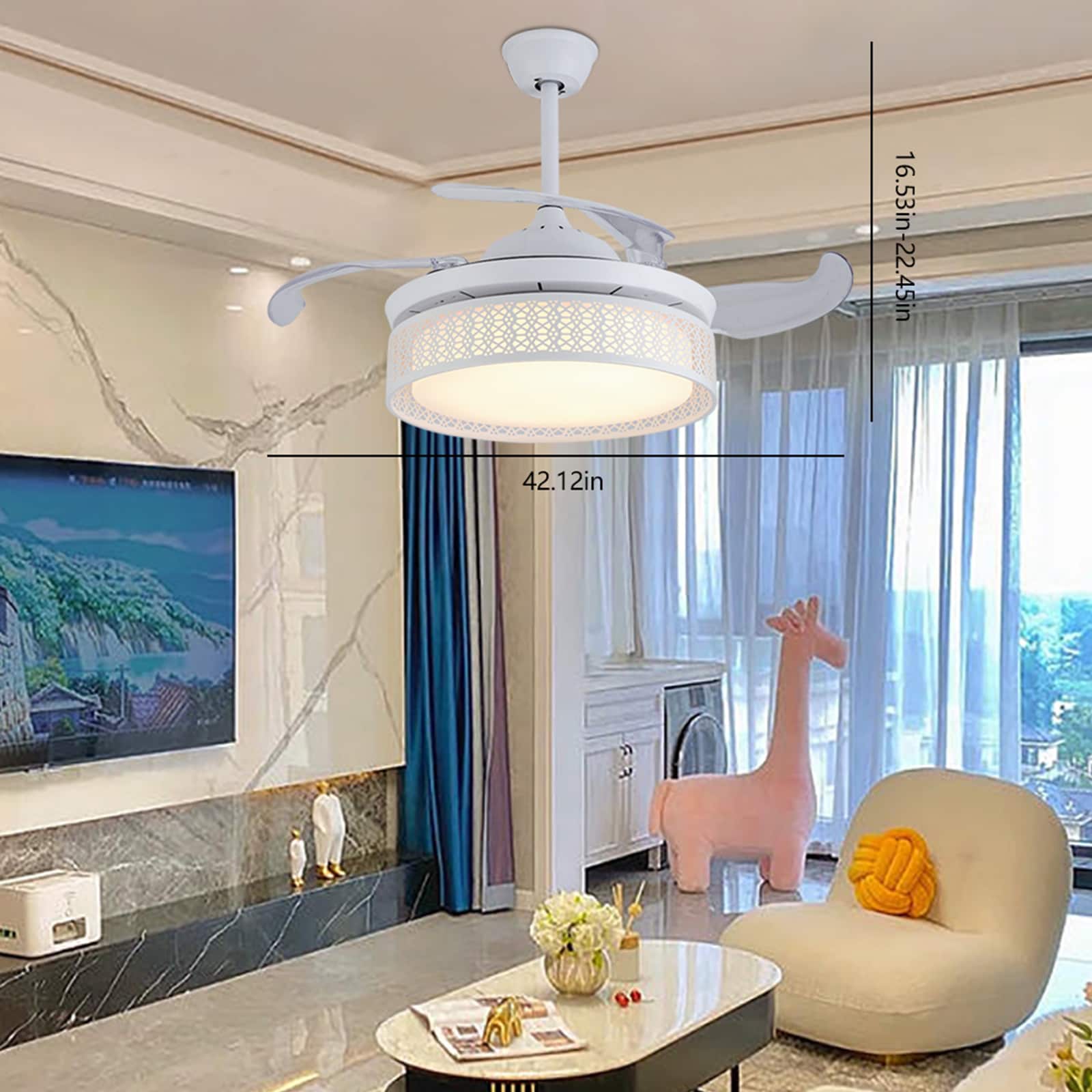 Oukaning HG-HCXLST-5615-US Ceiling-Fans - View #3