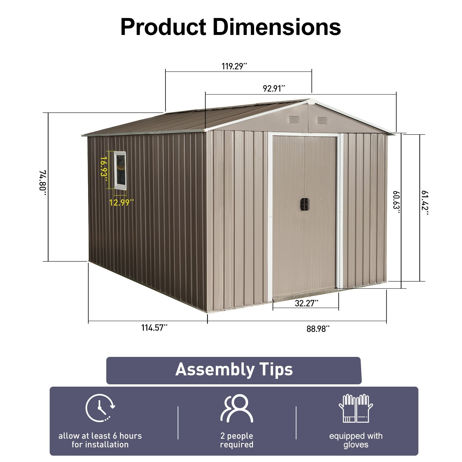 ToolCat BZ-3-173-SN Metal-Storage-Buildings-Sheds - View #6