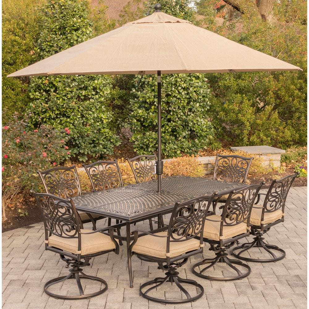 Hanover TRADDN9PCSW8-SU Patio-Dining-Sets - View #10