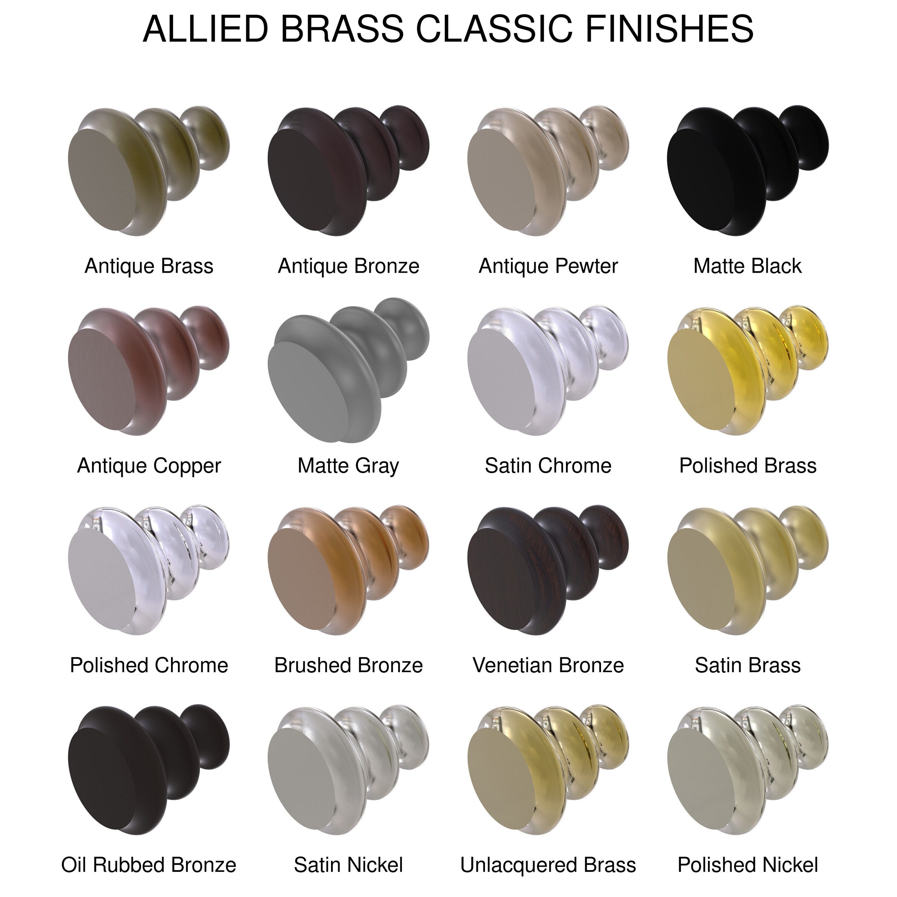 Allied Brass A-1-GYM Cabinet-Knobs - View #4