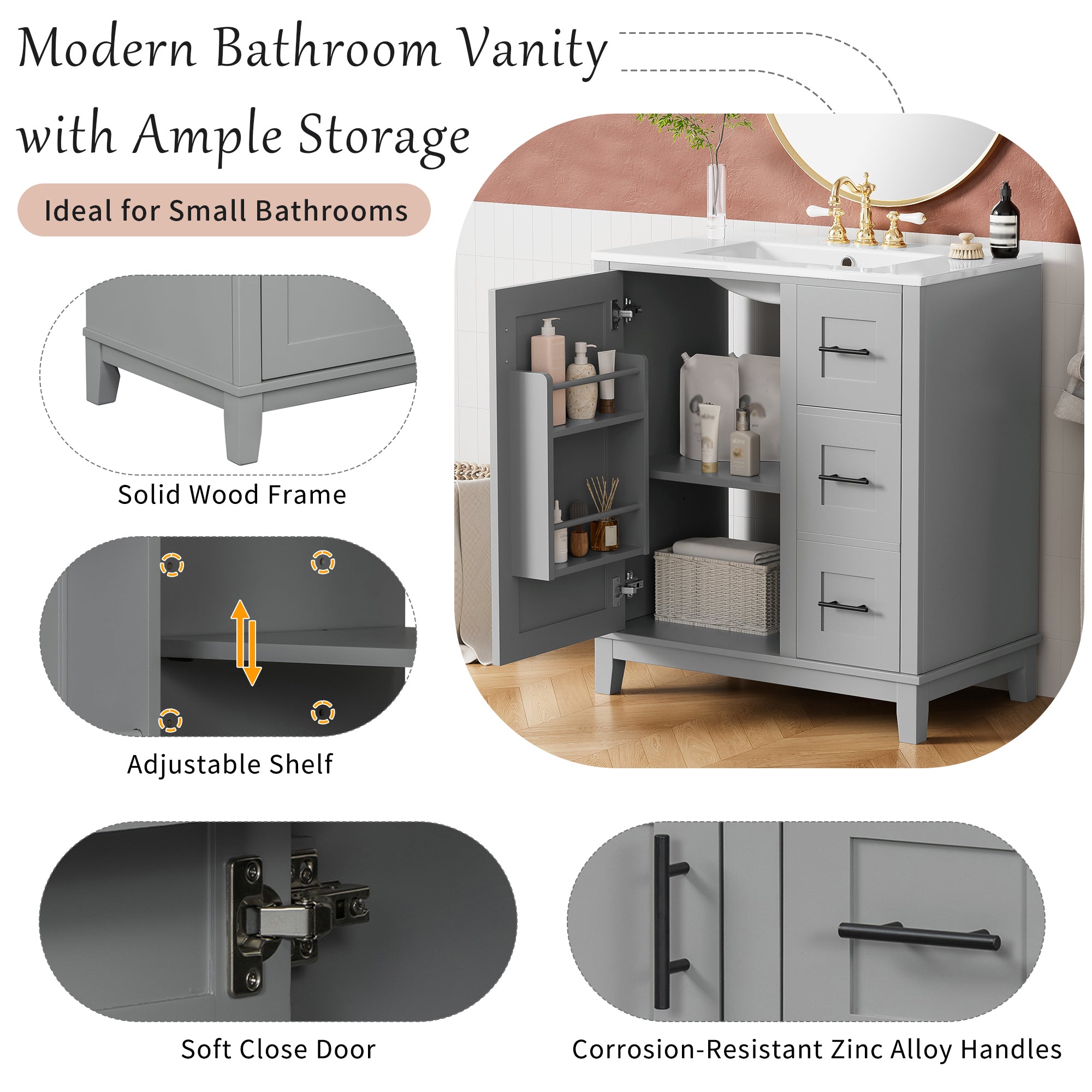 Boyel Living BL-VY-0689E Bath-Vanity-Combo - View #10