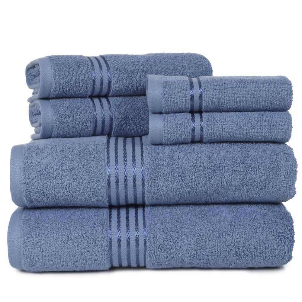   Brand – Pinzon 6 Piece Pima Cotton Bath Towel Set - Spa  Blue : Home & Kitchen