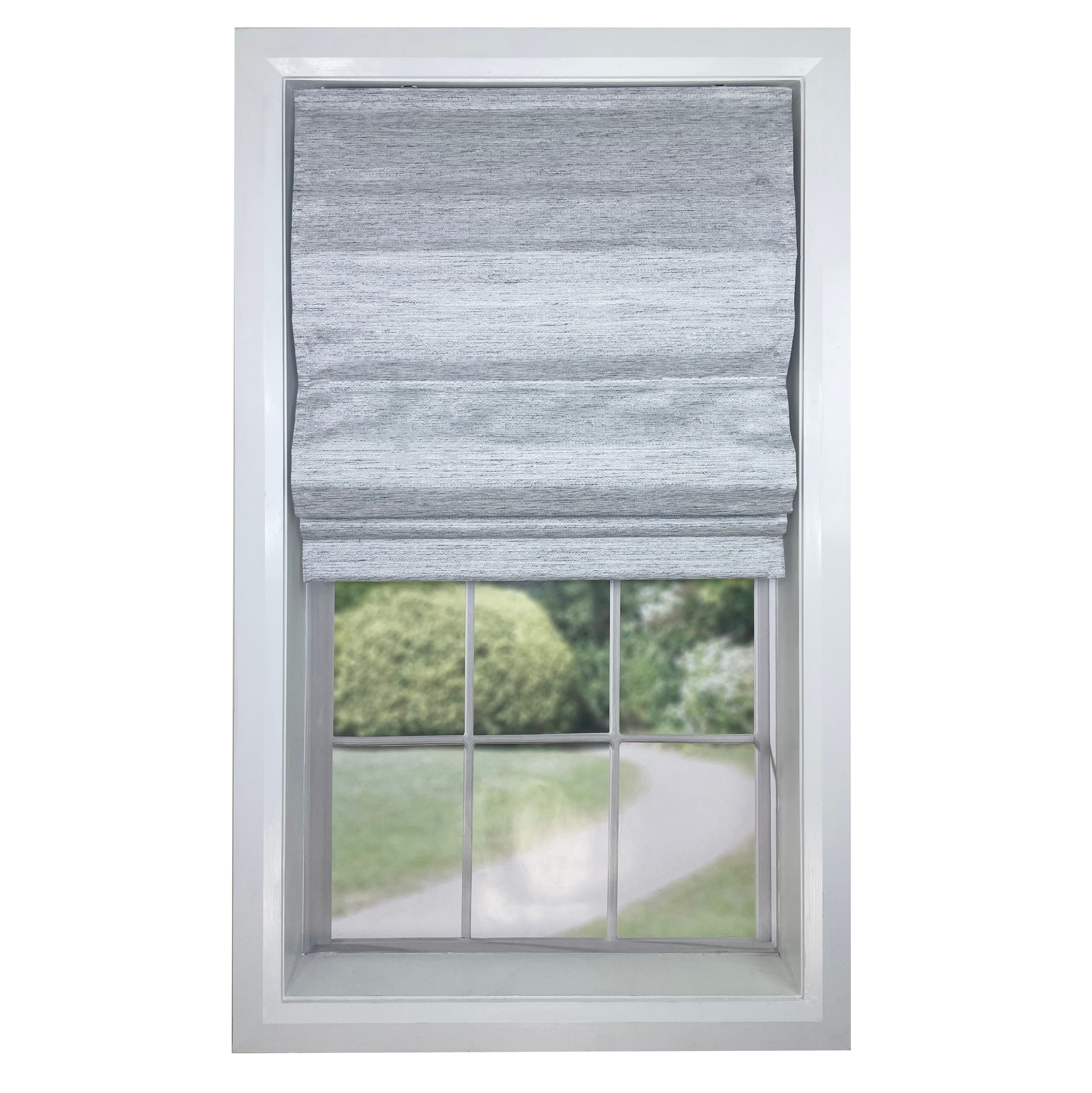 Versailles Home Fashions CRS013463-103 34-in x 63-in Stone Room Darkening Blackout Cordless Roman shade