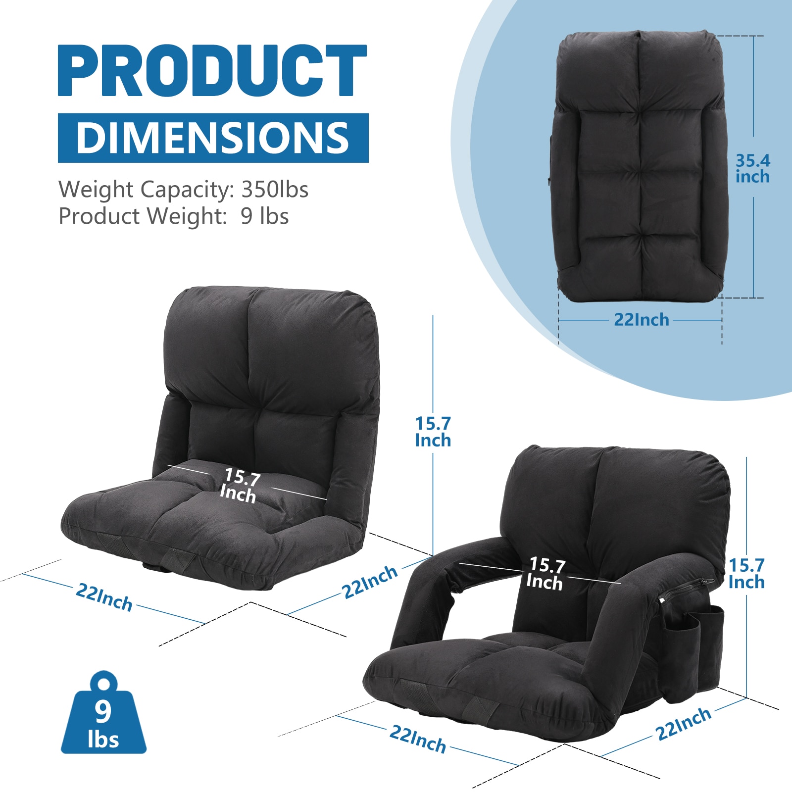 Esazn KTY-RB-S-LYU Bleacher-Cushions - View #4