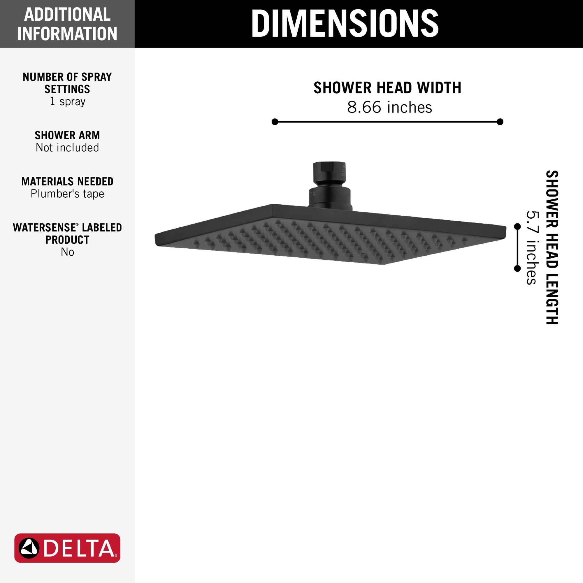 Delta RP62955BL Fixed-Showerhead - View #15