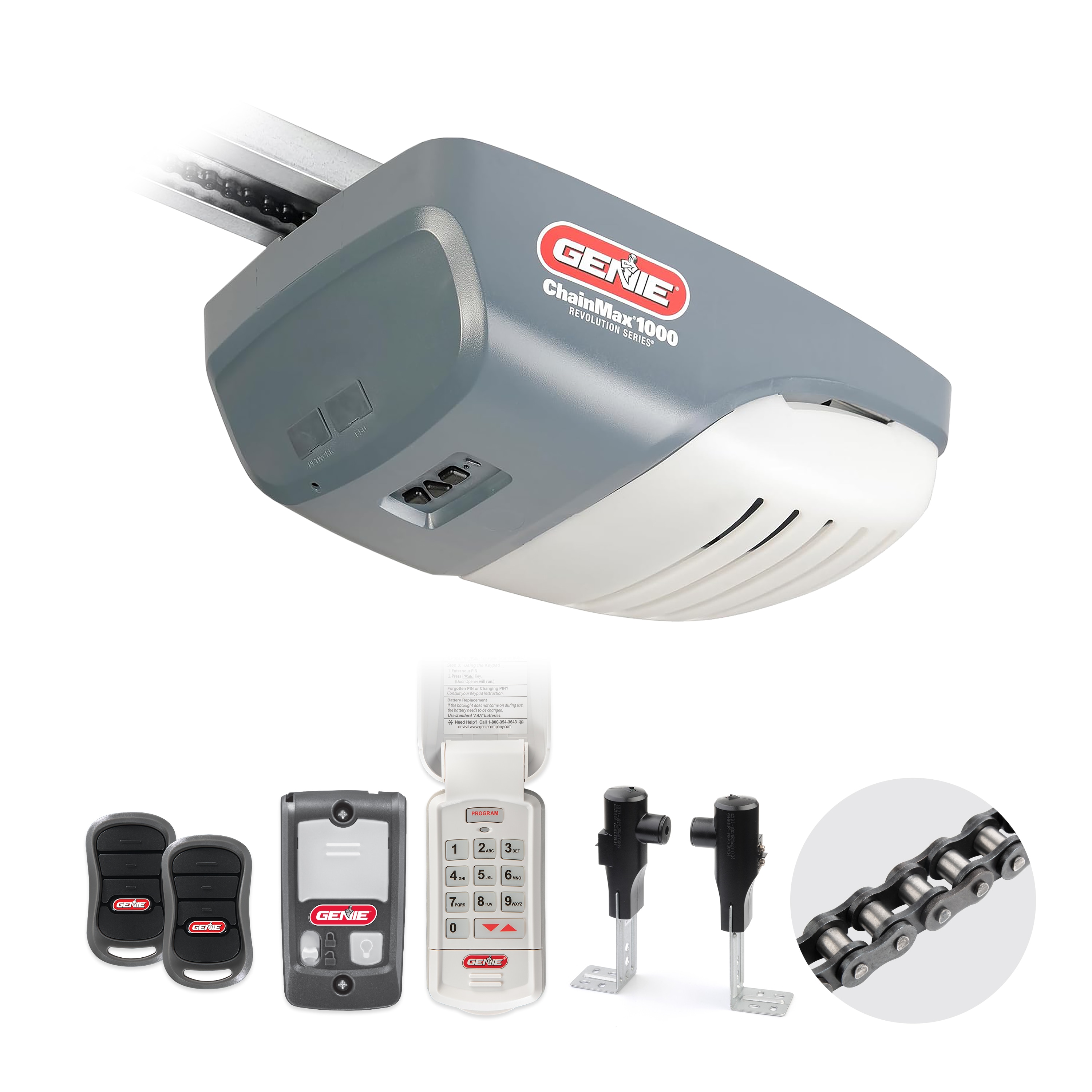 Genie 3022-TKH 3/4 HPc Revolution Chain drive Garage Door Opener