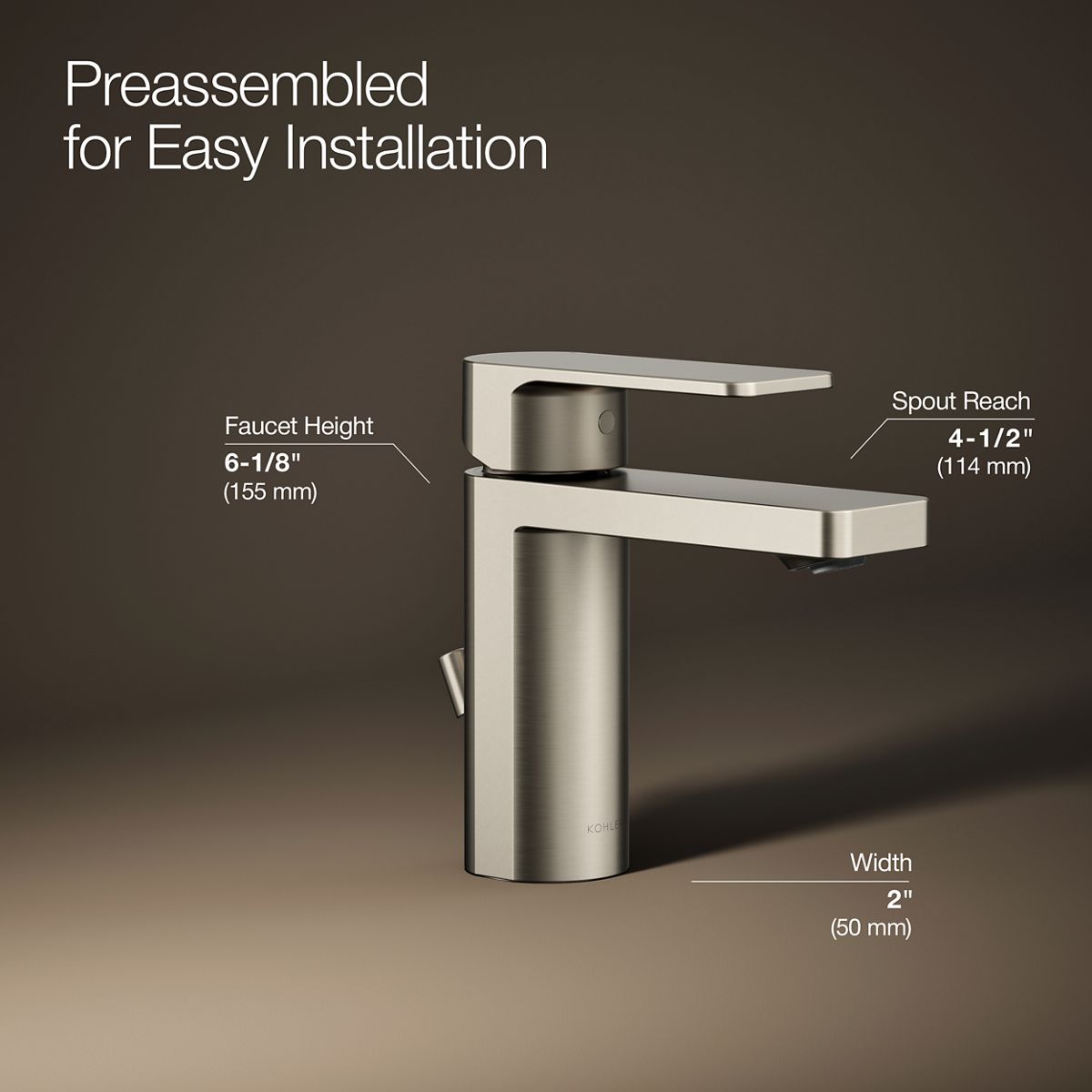 KOHLER K-23472-4K-BN Lavatory-Faucets - View #4