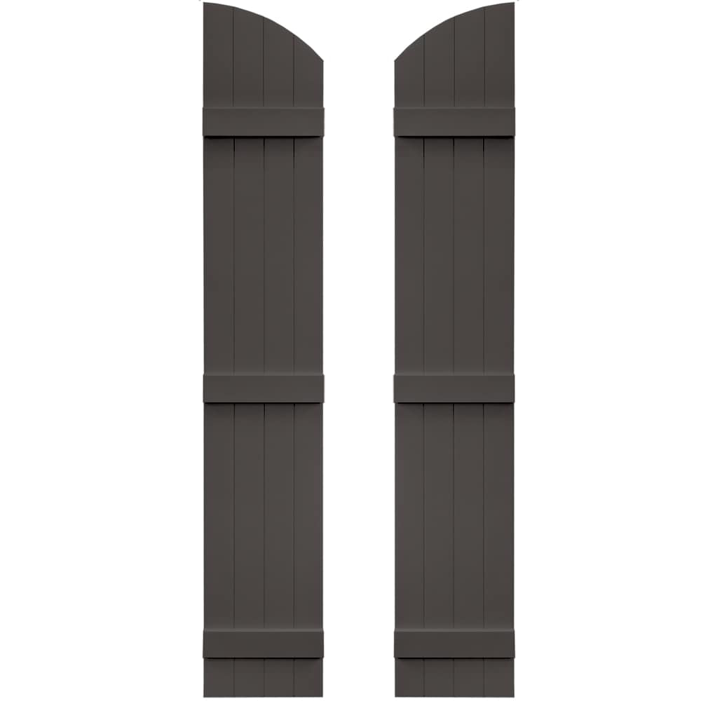 Vantage V5931477018 13.875-in W x 77-in H Charcoal Board and batten Exterior Shutters ( 1 -Pack )