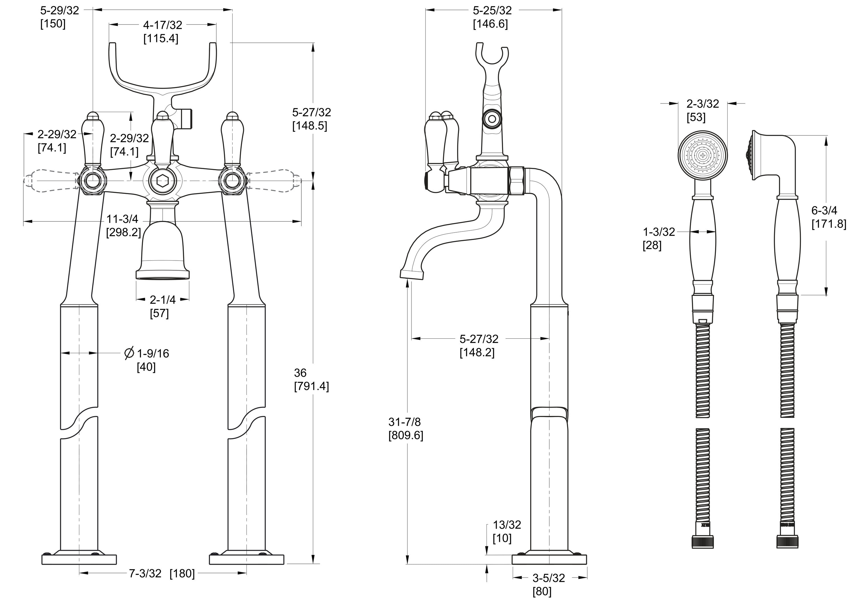 Pfister LG6-1TFY Roman-Tub-Faucets - View #3