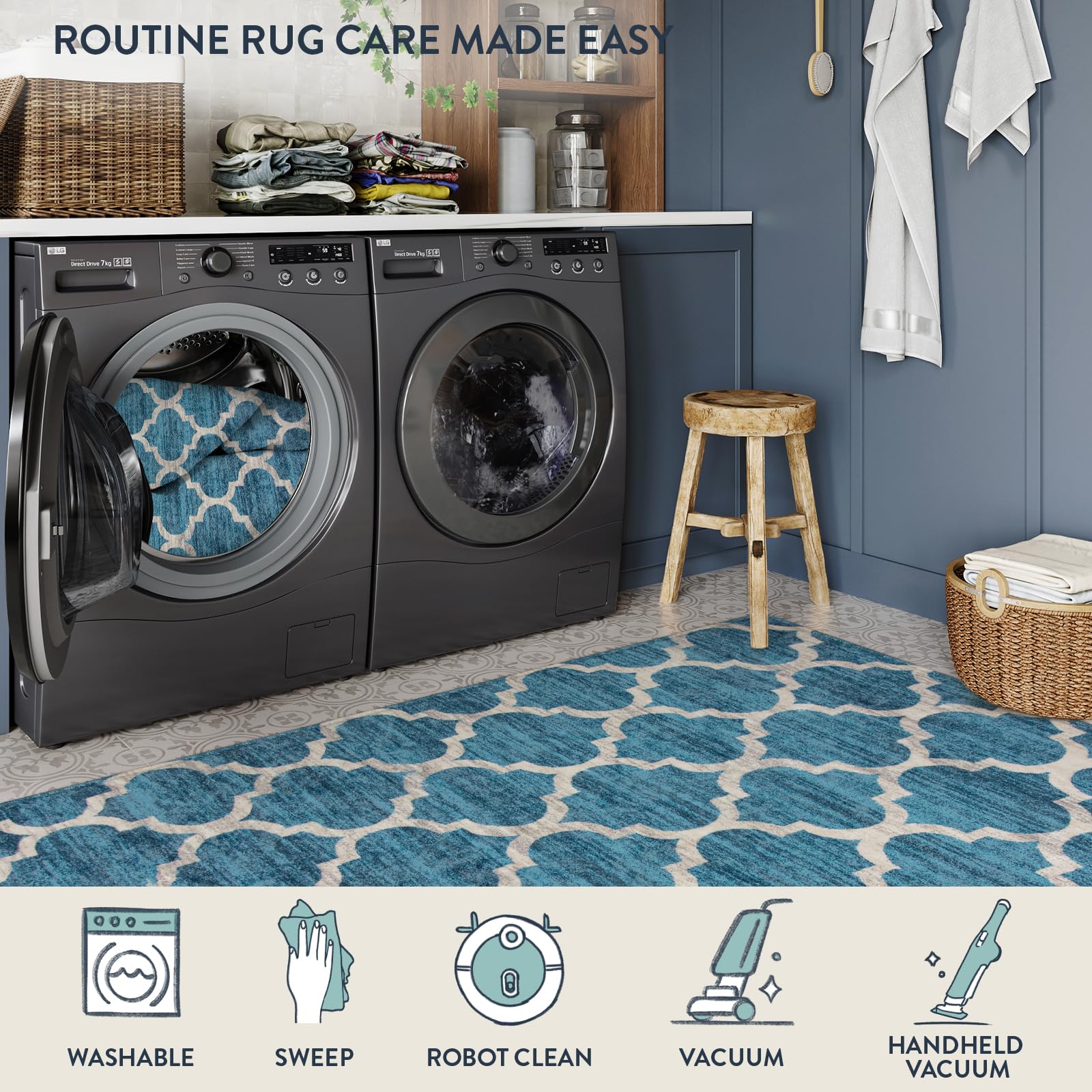 Lahome AR-FYR-005-BL3 rugs - View #6