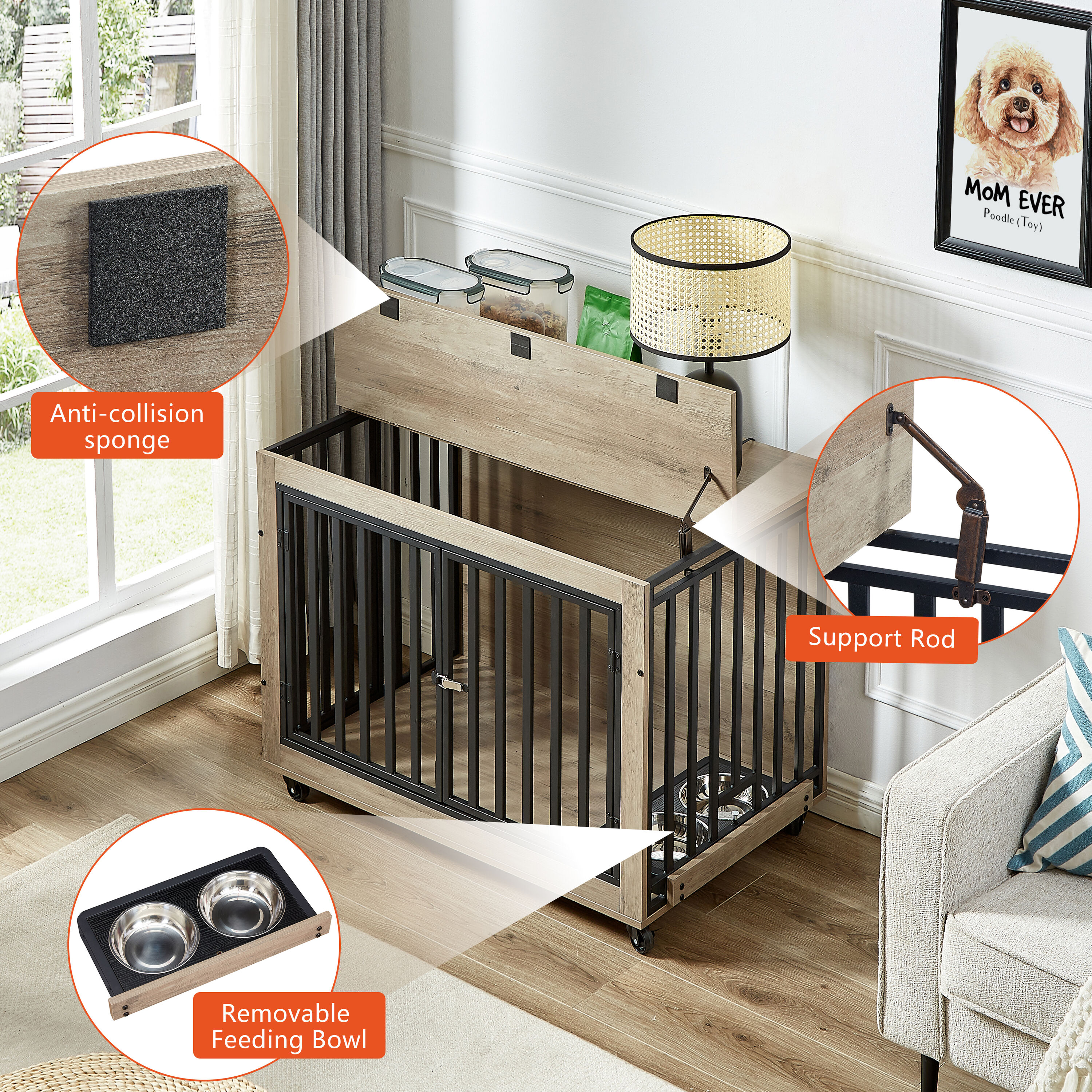 LIVIZA GIJ-DC002-39GY Pet-Crates-Carriers - View #6