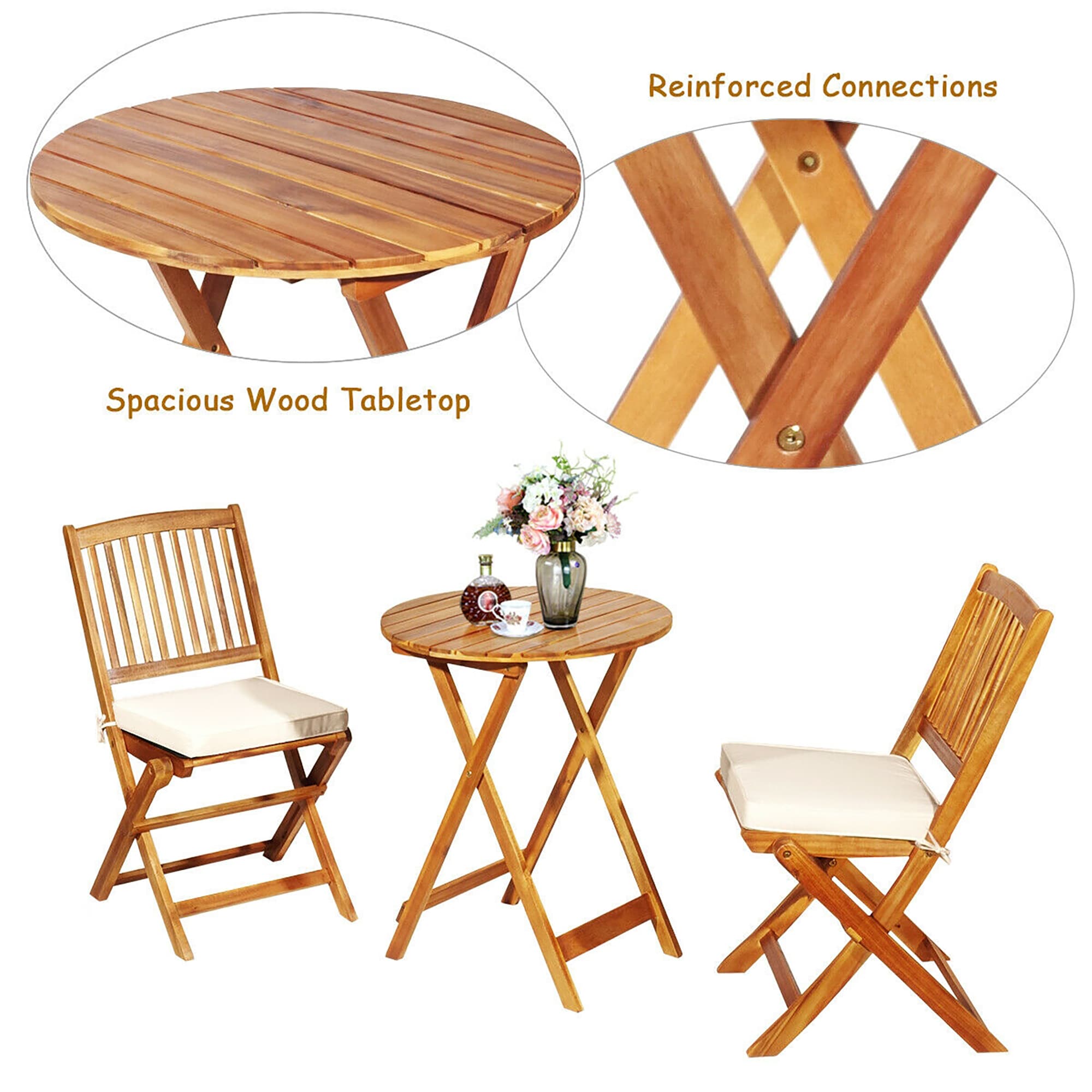 Forclover HYFW-875WH Patio-Conversation-Sets - View #4
