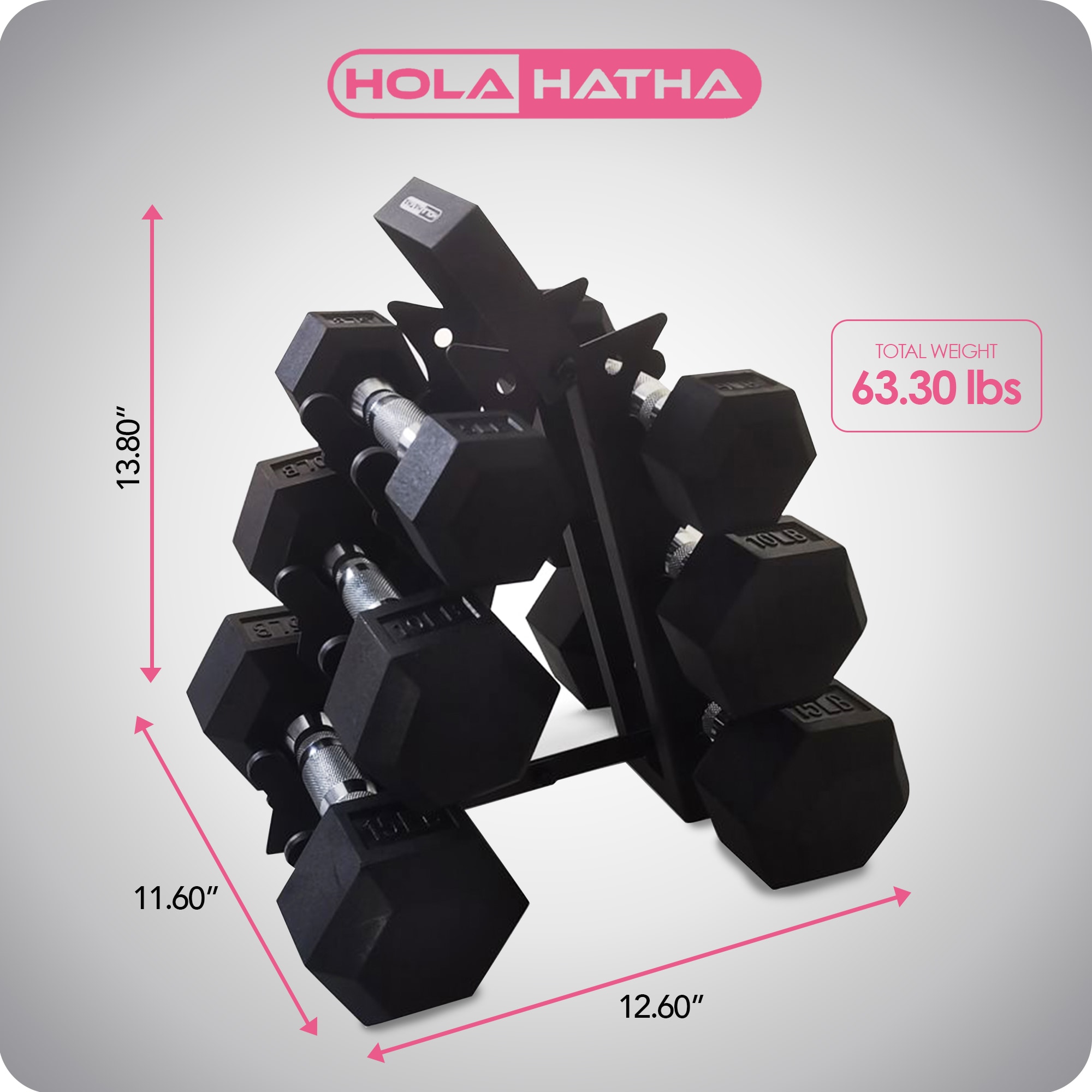 HolaHatha HH0267 Barbells-Weight-Bars-Plates - View #3