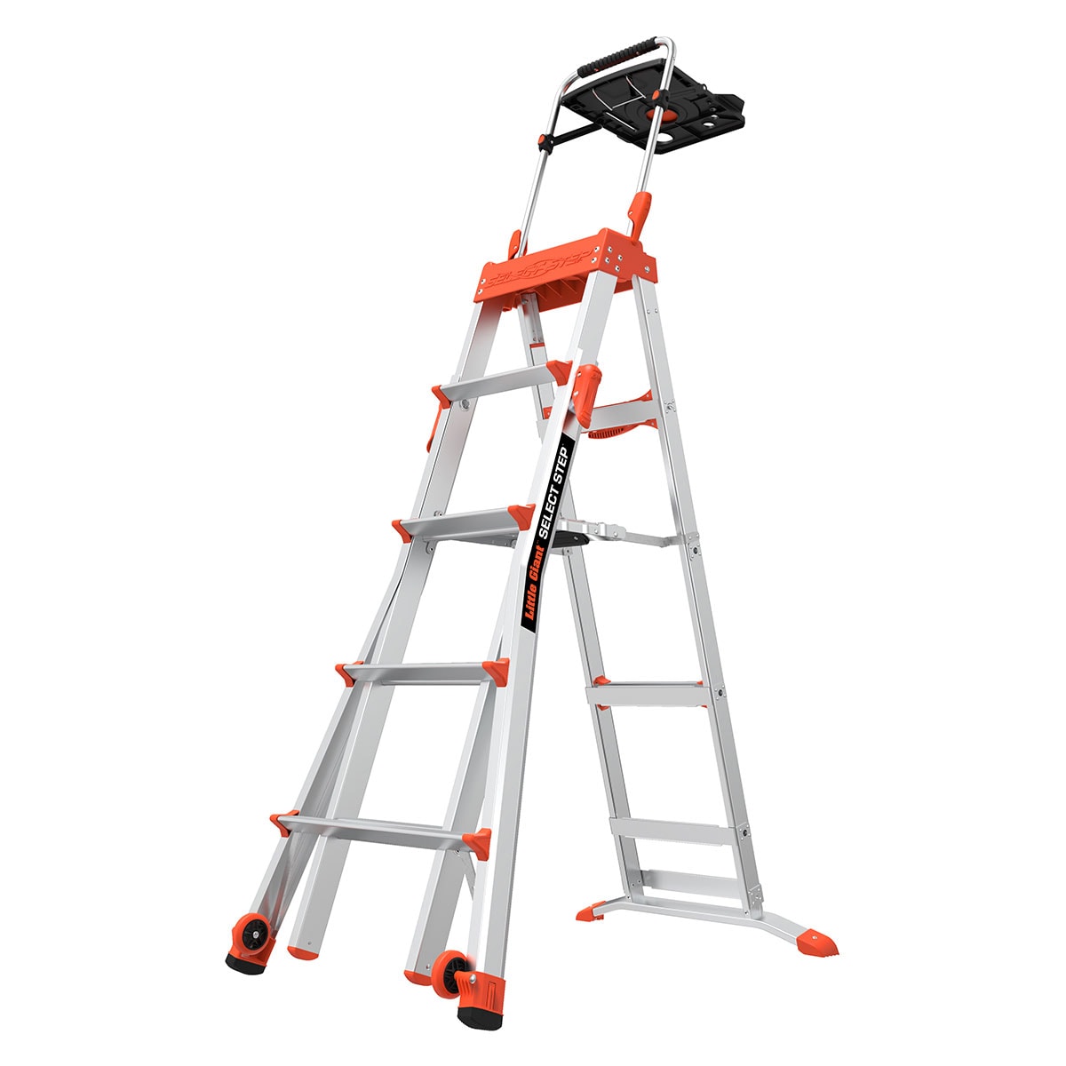 Fiberglass Platform Ladder - 8' Overall Height H-4133 - Uline