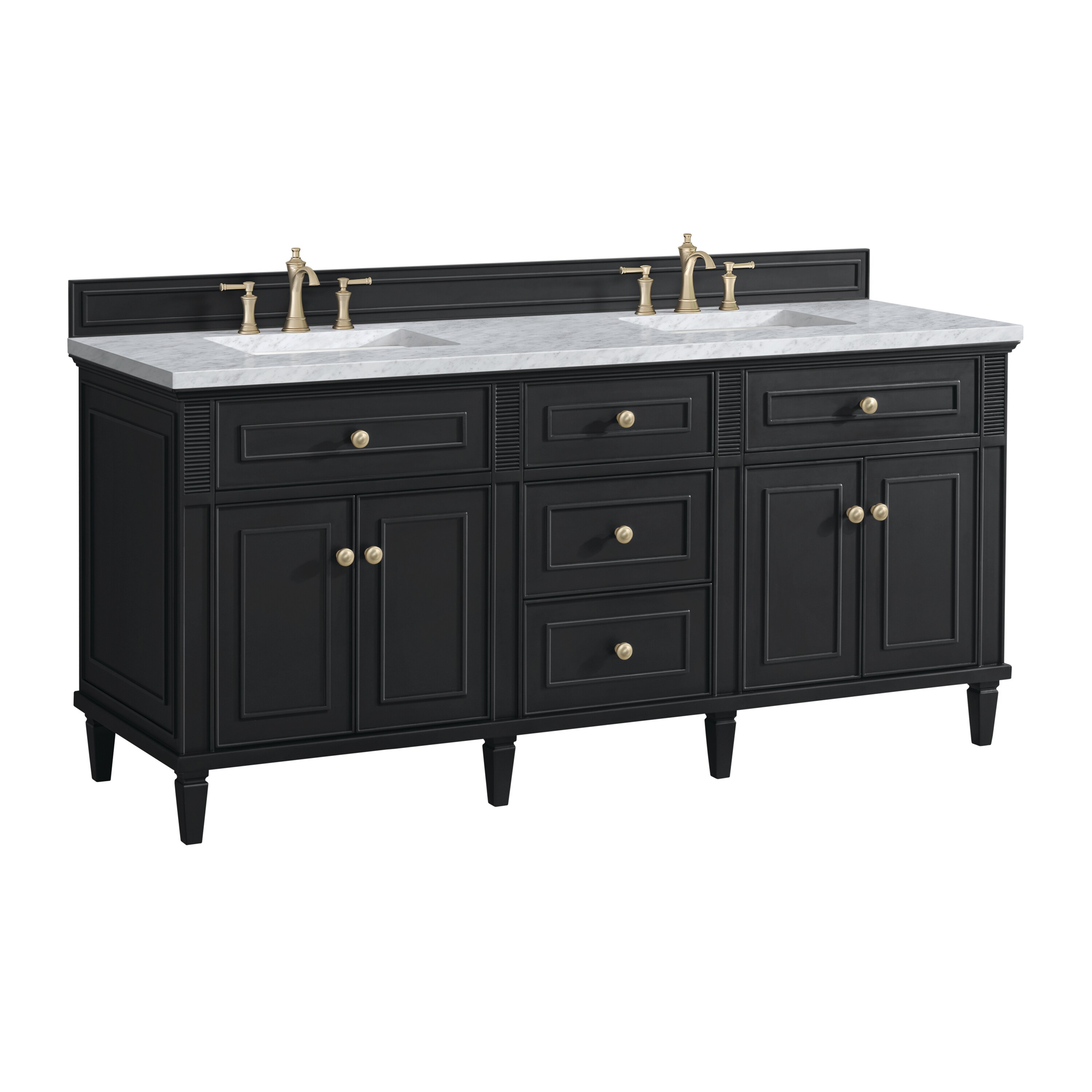 James Martin Vanities 424-V72-BKO-3CAR Bath-Vanity-Combo - View #6