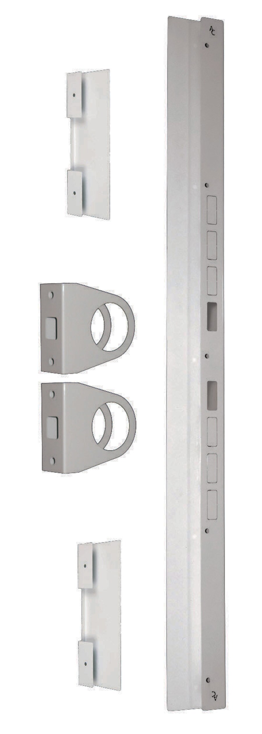 Door Jamb Armor 2-3/8-in White Set In The Door Jamb Security & Repair ...