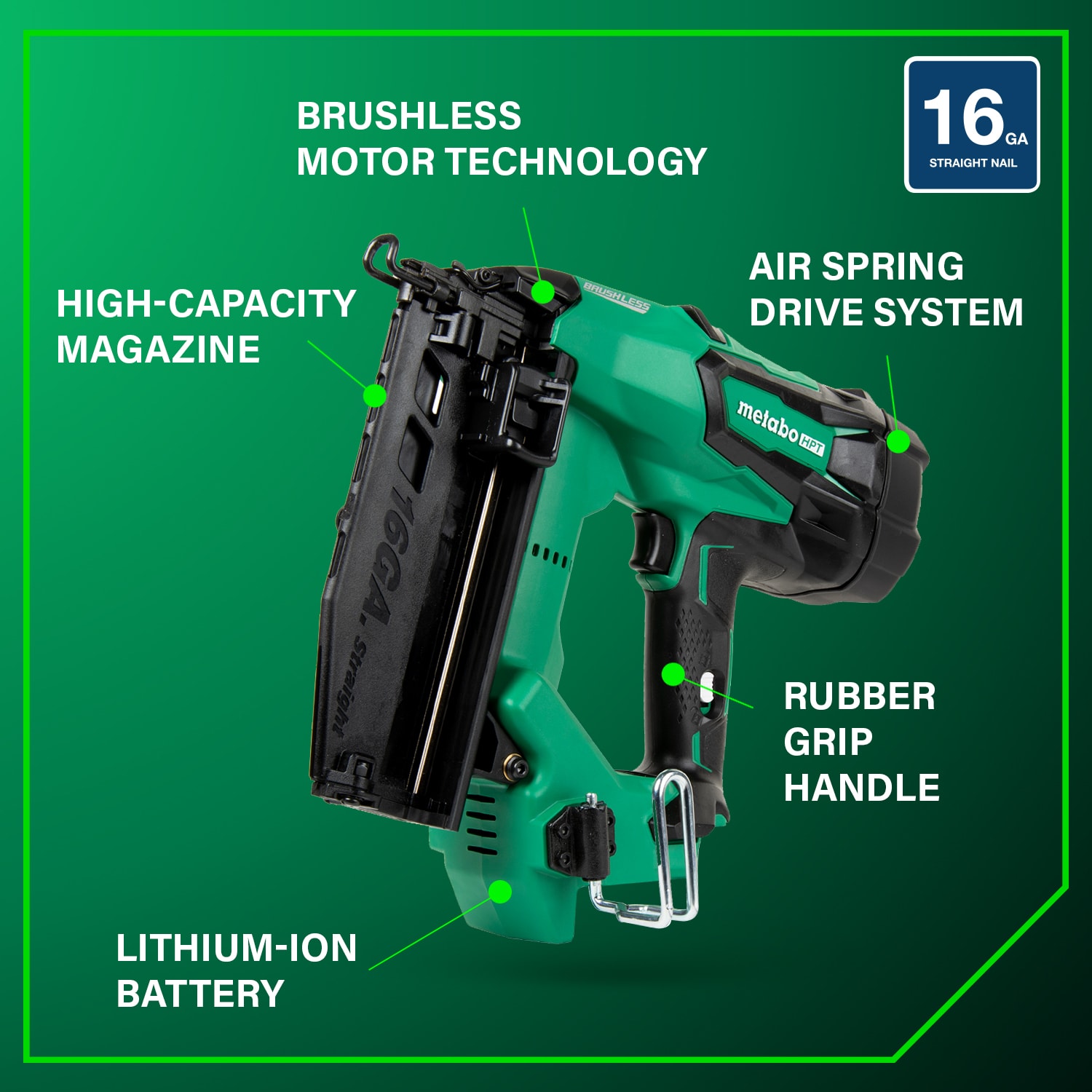 Metabo HPT NT1865DMSTM Finish-Nailers - View #4