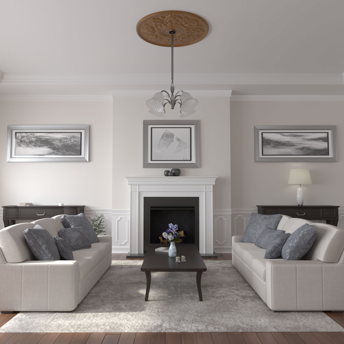 Ekena Millwork CM50LOSTF Ceiling-Medallions - View #4