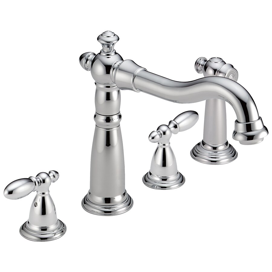 Delta Victorian Stainless 1-Handle Deck-Mount High-Arc Handle Kitchen Faucet Delta Victorian Stainless 1-Handle Deck-Mount High-Arc Handle Kitchen Faucet