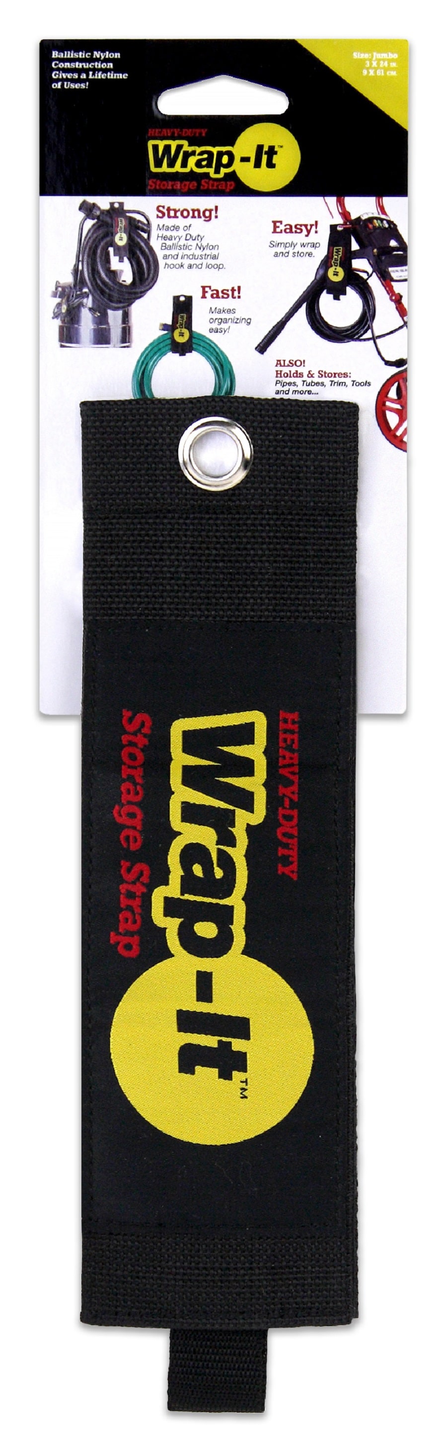 Wrap-It Easy-Carry Storage Strap for Carrying Cords, Hoses 22-in