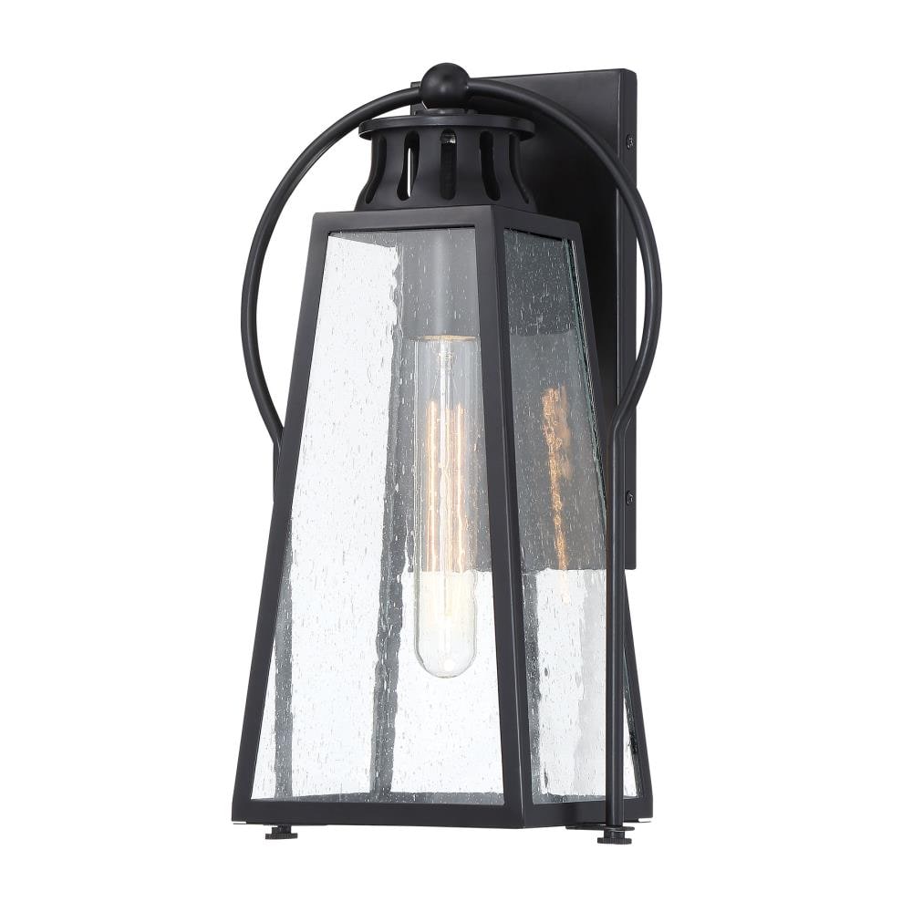 Minka Lavery 72703-66A Halder Bridge 1 -Light 16.5-in H Matte Black Hardwired Outdoor Wall Light